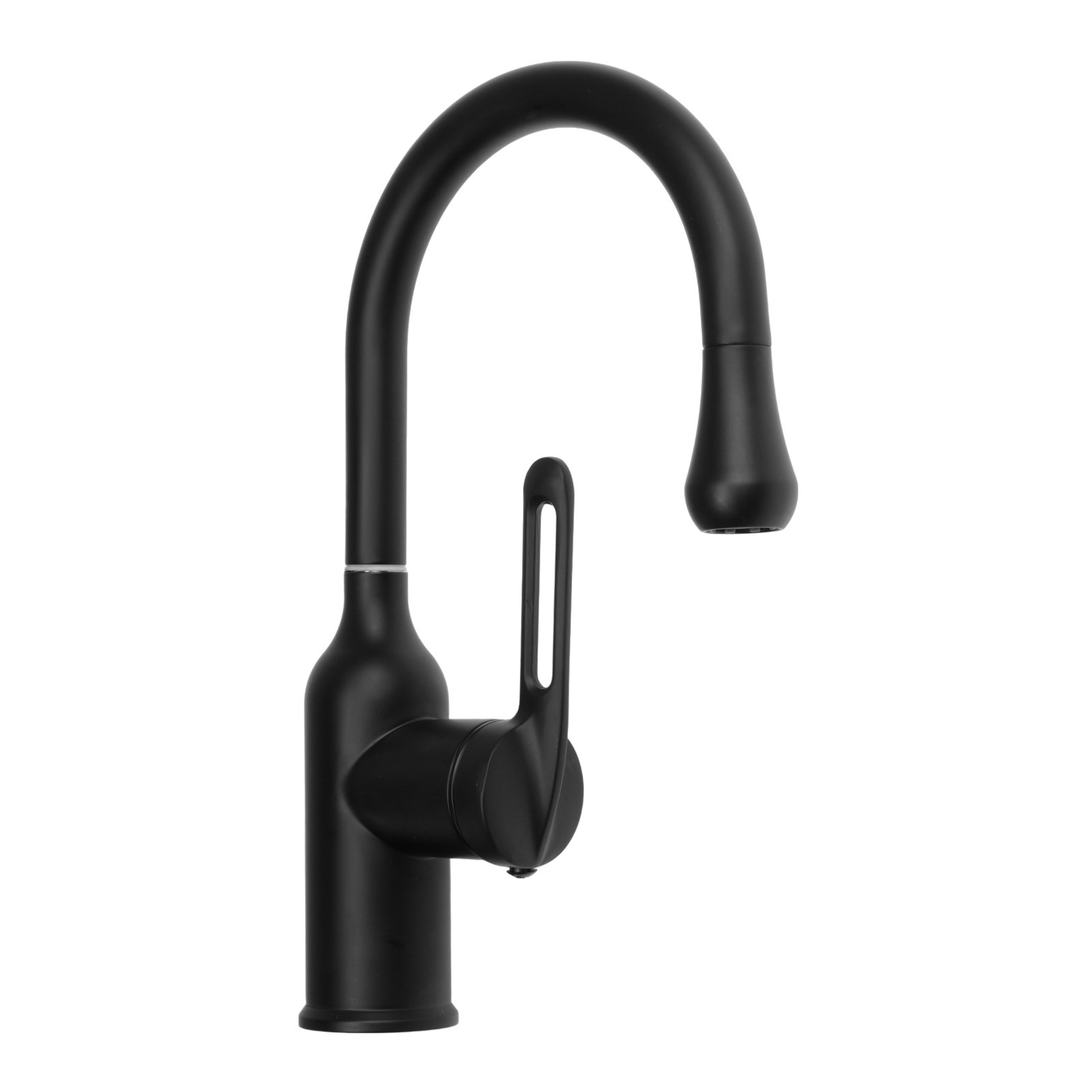 Изображение товара Смеситель для кухни Zein 9932049 поворотный излив 13 см черный