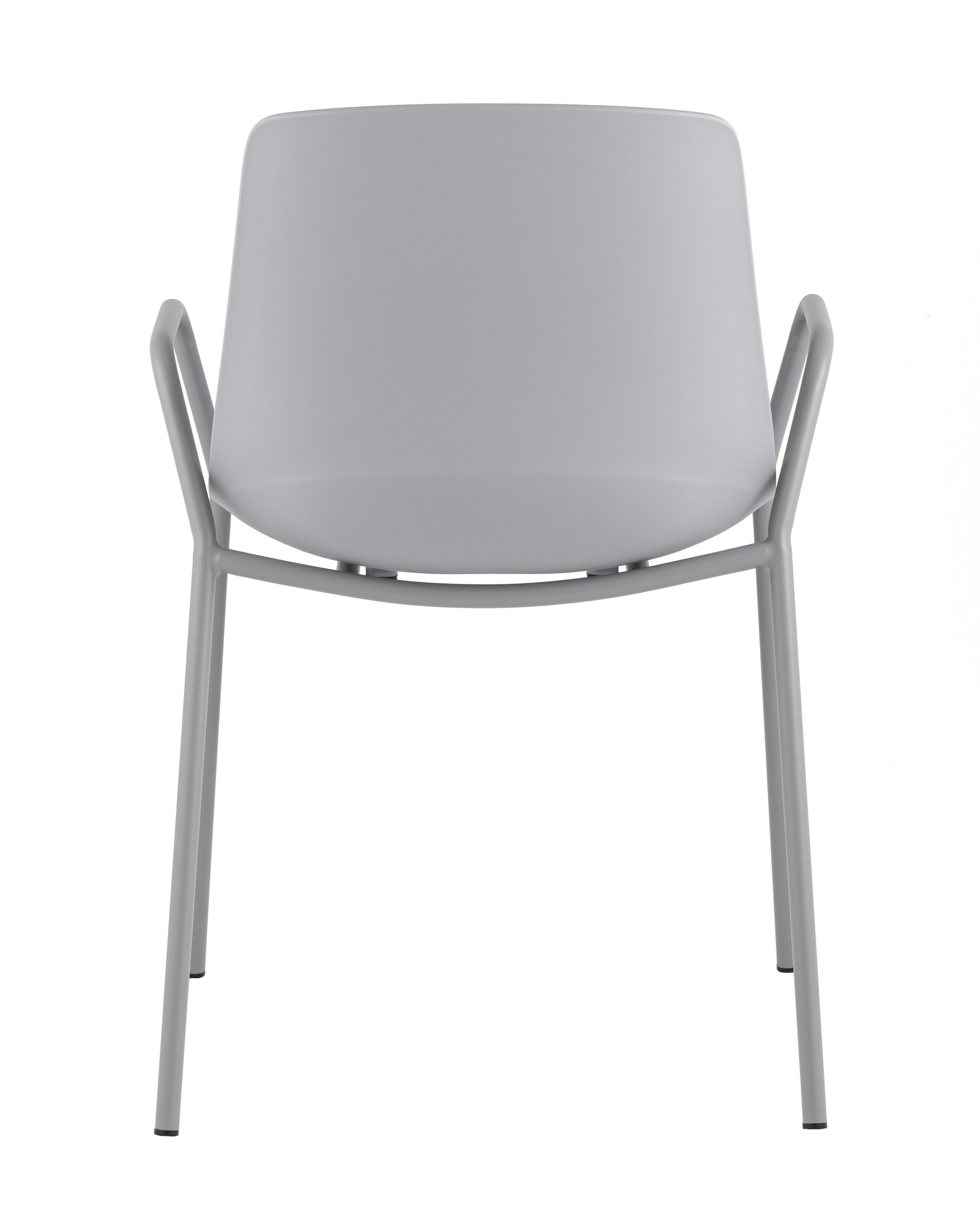 Изображение товара Стул Stool group Kaira 44.5x81.5x56 см пластиковый с металлическим каркасом серый
