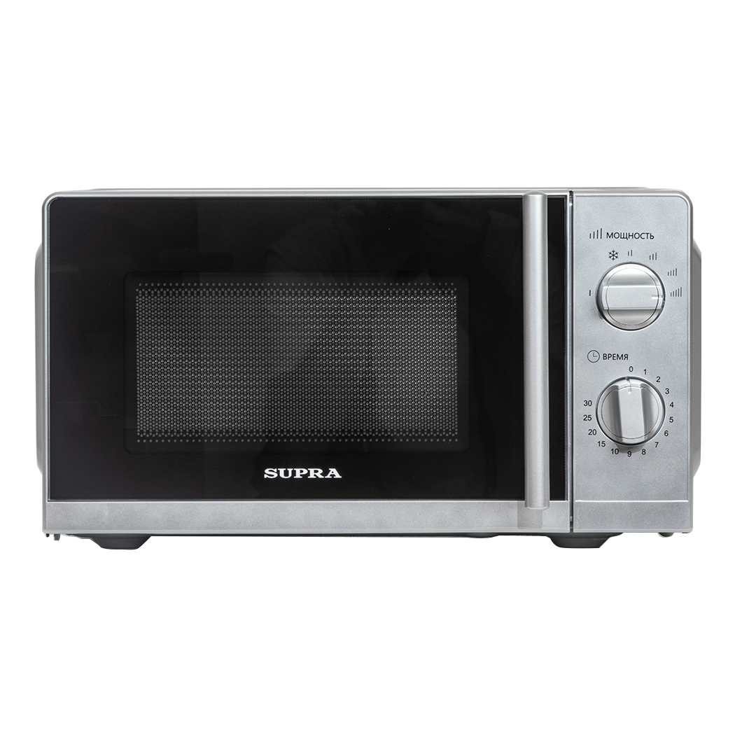 Изображение товара Отдельностоящая микроволновая печь Supra 20MS40 20 л 44.6x24.3x36.3 см цвет серебристый