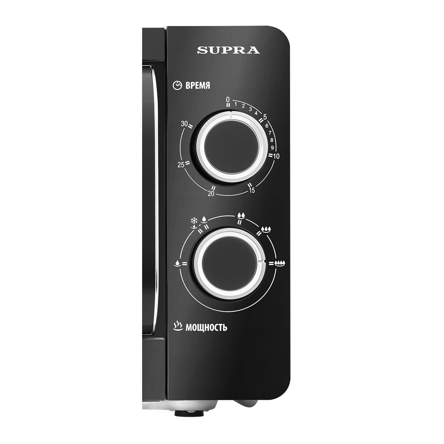 Изображение товара Микроволновая печь Supra 20MB55 20 л черная механика компактная