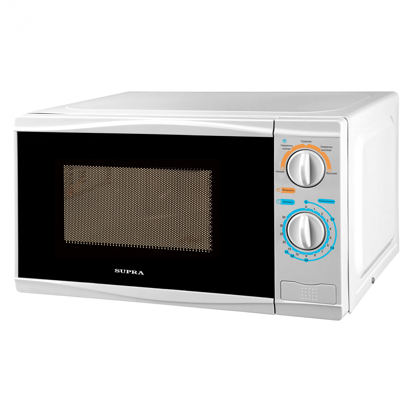 Изображение товара Микроволновая печь SUPRA 20MW75 20 л белая распашная Изображение товара Микроволновая печь SUPRA 20MW75 20 л белая распашная