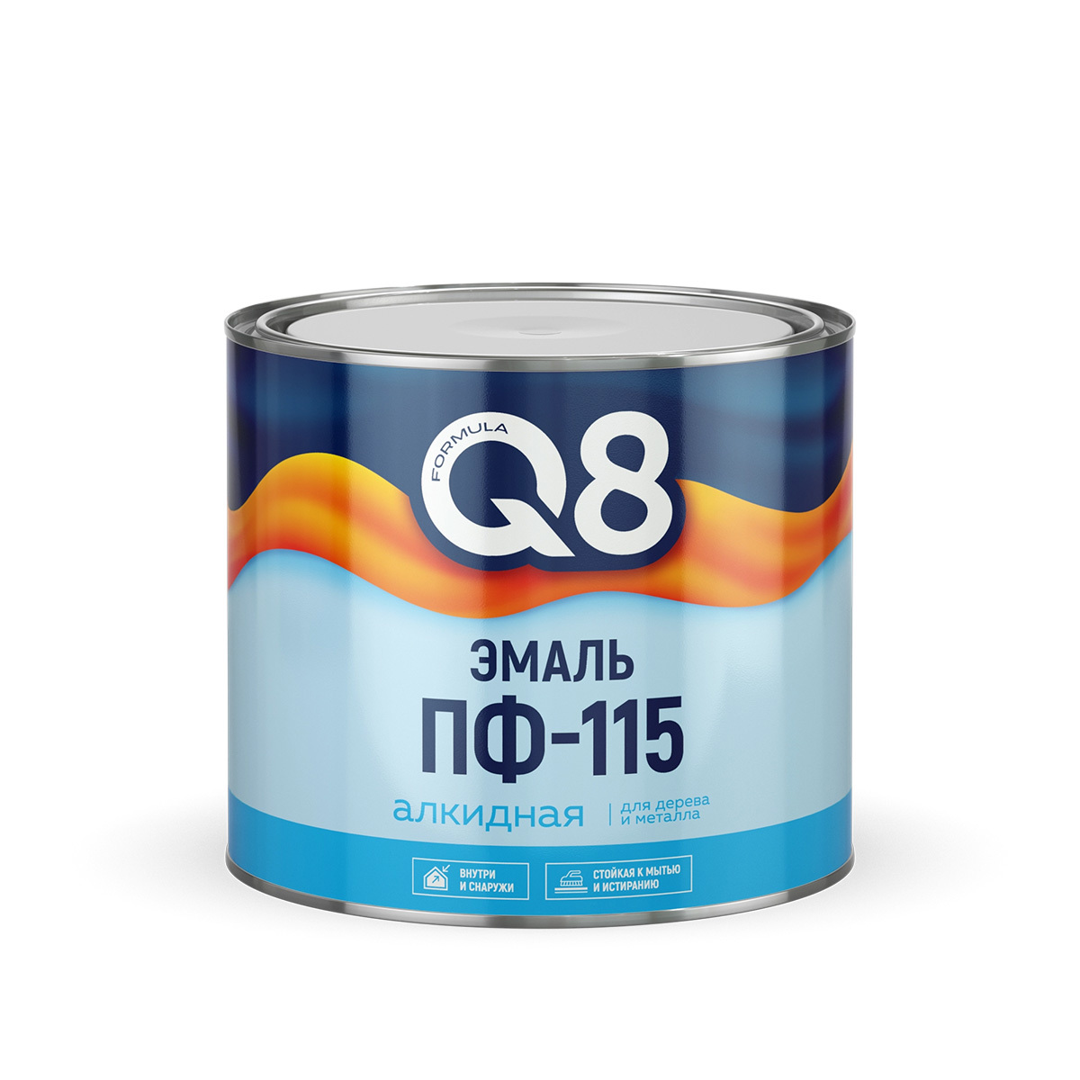 Изображение товара Эмаль глянцевая Formula Q8 ПФ-115 для металла и дерева 1.8 кг
