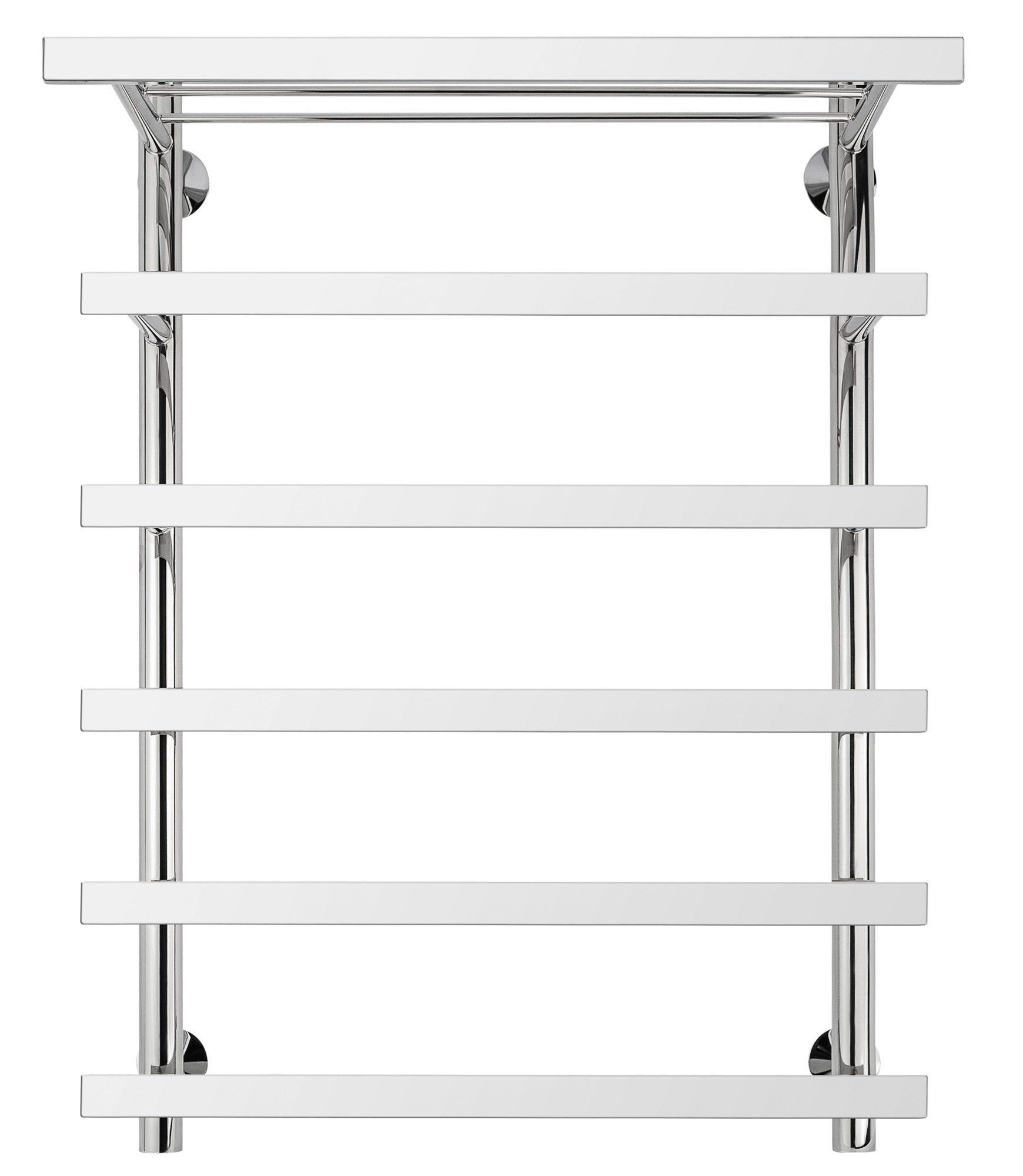 Изображение товара Электрический полотенцесушитель Secado Понтида 7 СП 600x800 мм 300 Вт с полкой хром Россия