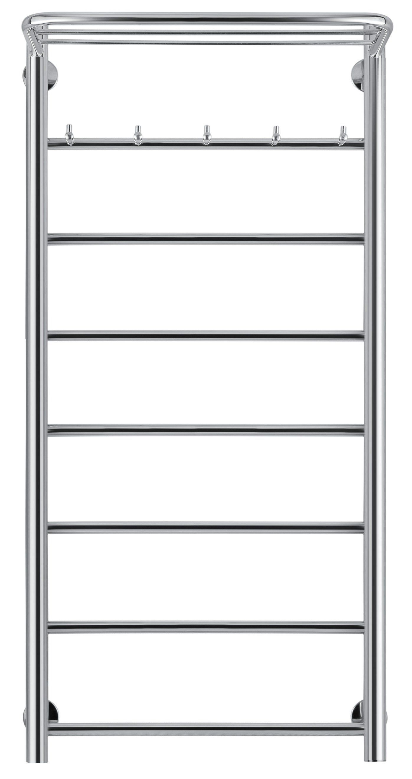 Изображение товара Полотенцесушитель электрический Secado Триада 1 КСП 500x1000 мм 300 Вт с терморегулятором и полкой лесенка цвет хром