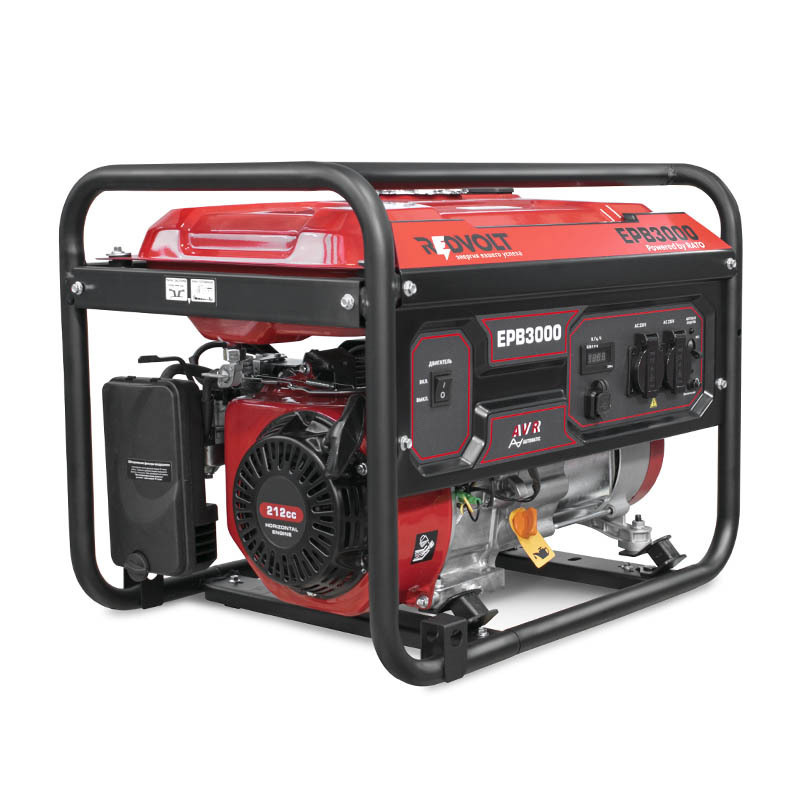 Изображение товара Генератор бензиновый Redvolt EPB3000, 3 кВт