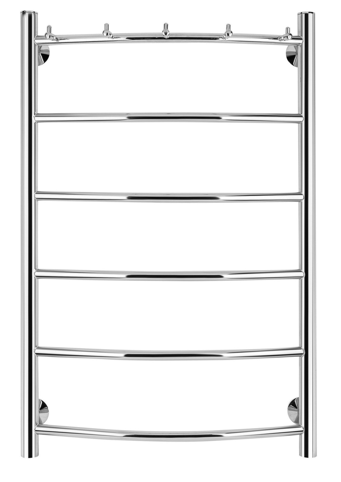 Изображение товара Полотенцесушитель водяной лесенка Secado Милан 1 к 800x500 мм универсальная подводка нержавеющая сталь цвет хром