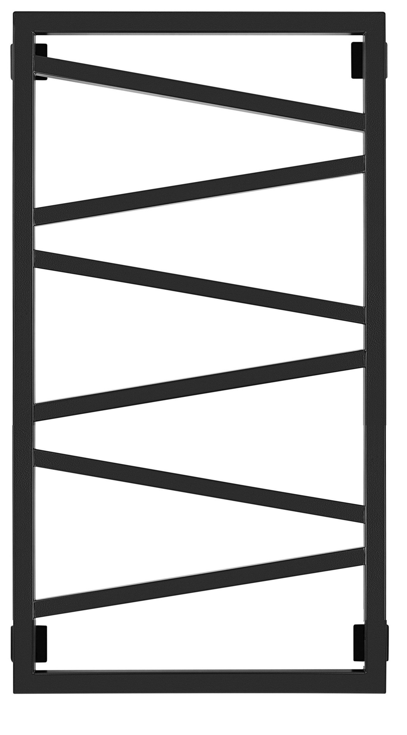 Изображение товара Полотенцесушитель водяной лесенка Secado Мирано 1000x500 мм универсальная подводка нержавеющая сталь цвет черный