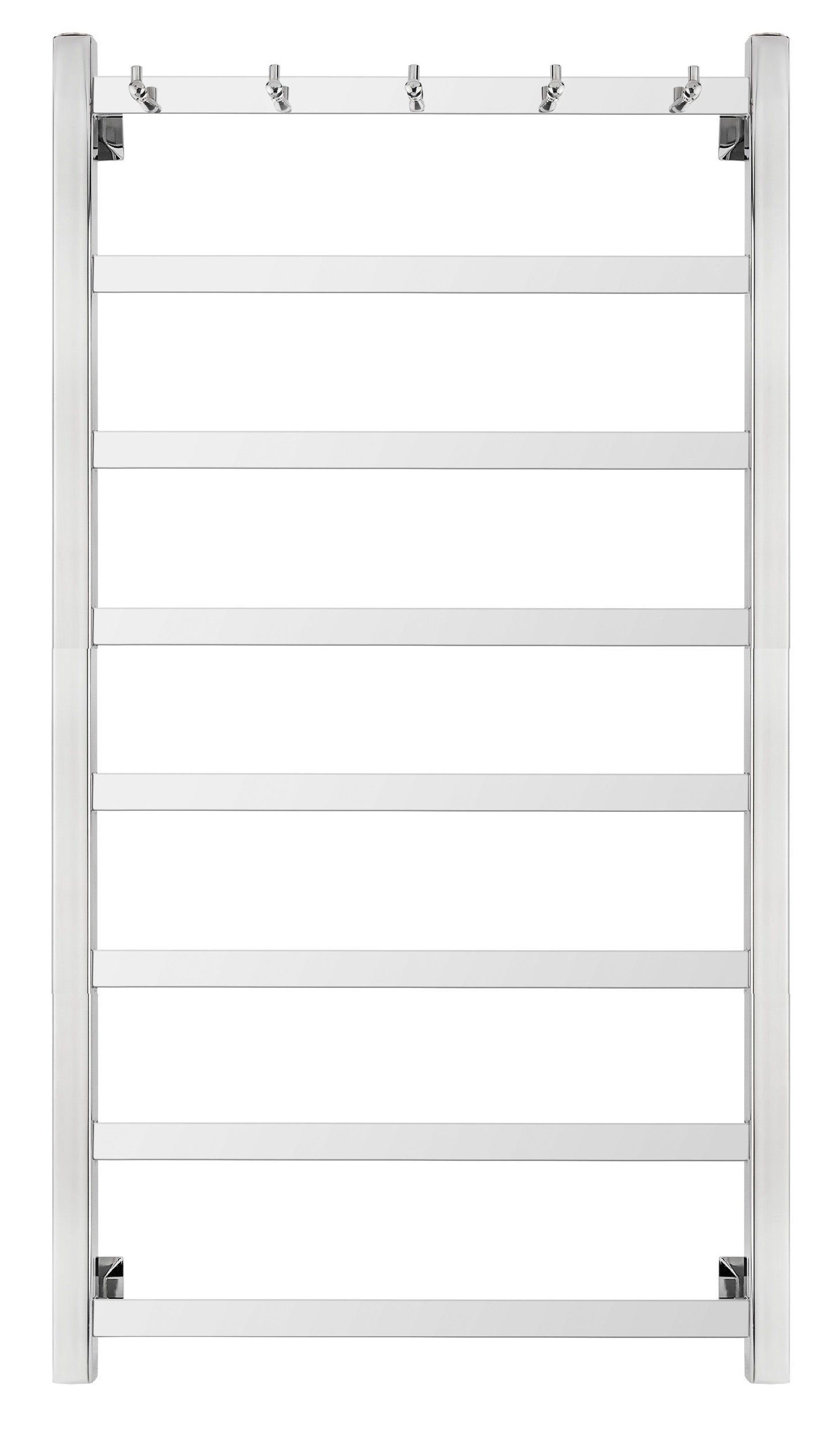 Изображение товара Полотенцесушитель электрический Secado Корсико 1 К 500x1000 мм 300 Вт с терморегулятором лесенка цвет хром