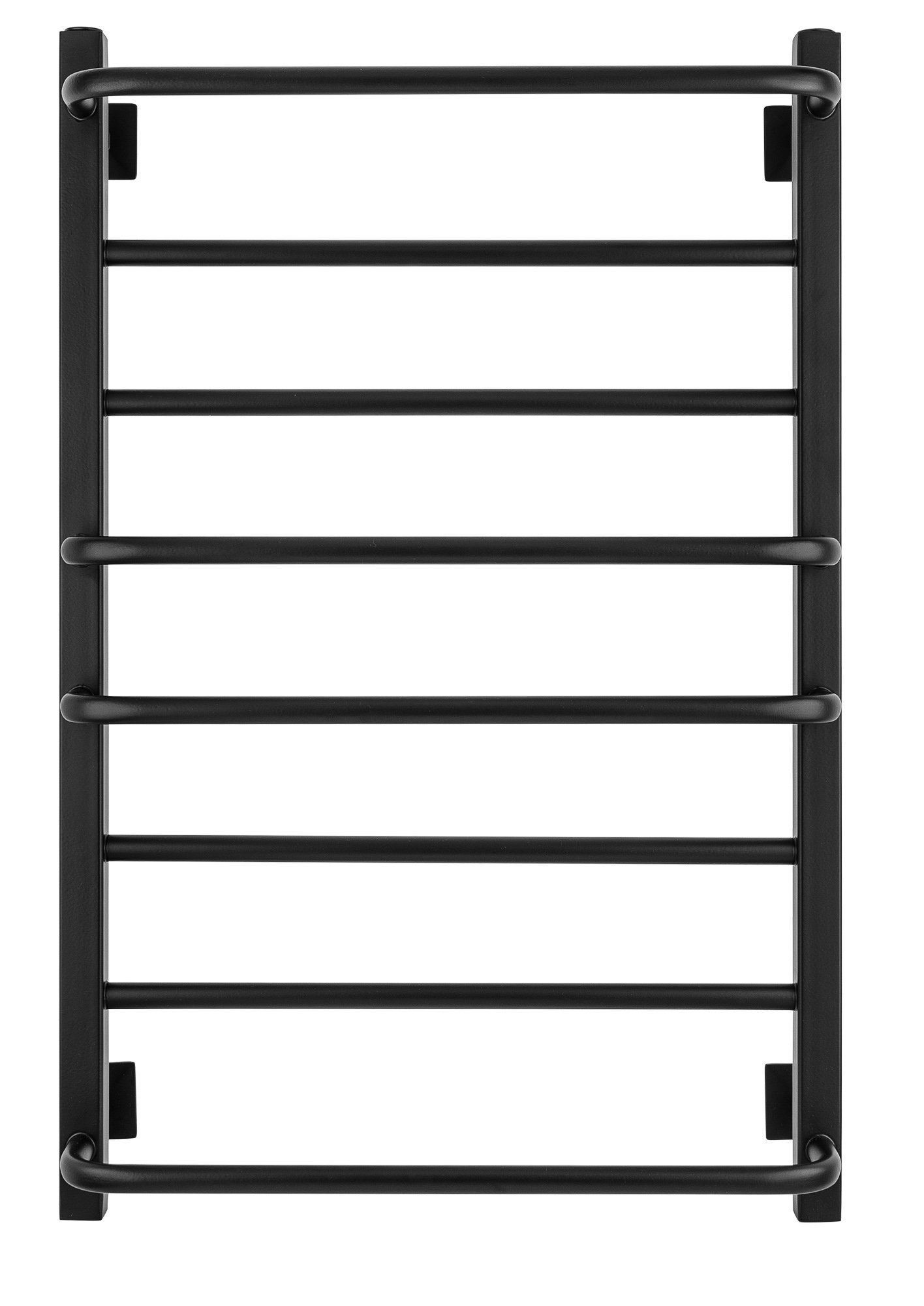 Изображение товара Полотенцесушитель электрический Secado Модена 2 правый 500x800 мм 300 Вт с терморегулятором лесенка цвет черный матовый