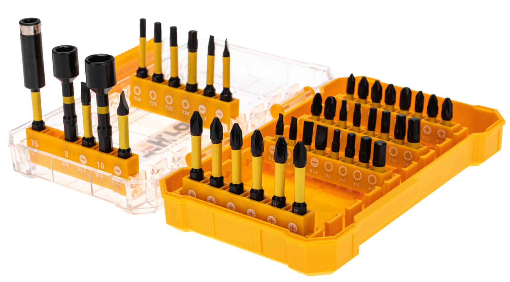 Изображение товара Набор бит магнитных Kranz KR-92-0463, 41 шт, легированная сталь S2