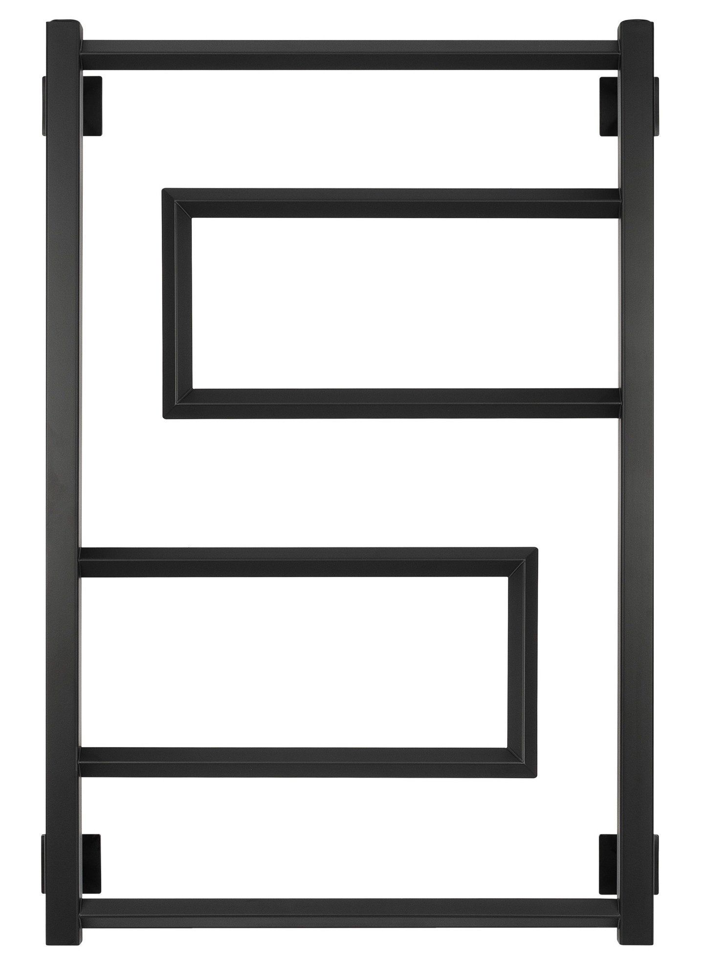 Изображение товара Полотенцесушитель электрический Secado Рабби правый 500x800 мм 300 Вт с терморегулятором лесенка цвет черный матовый