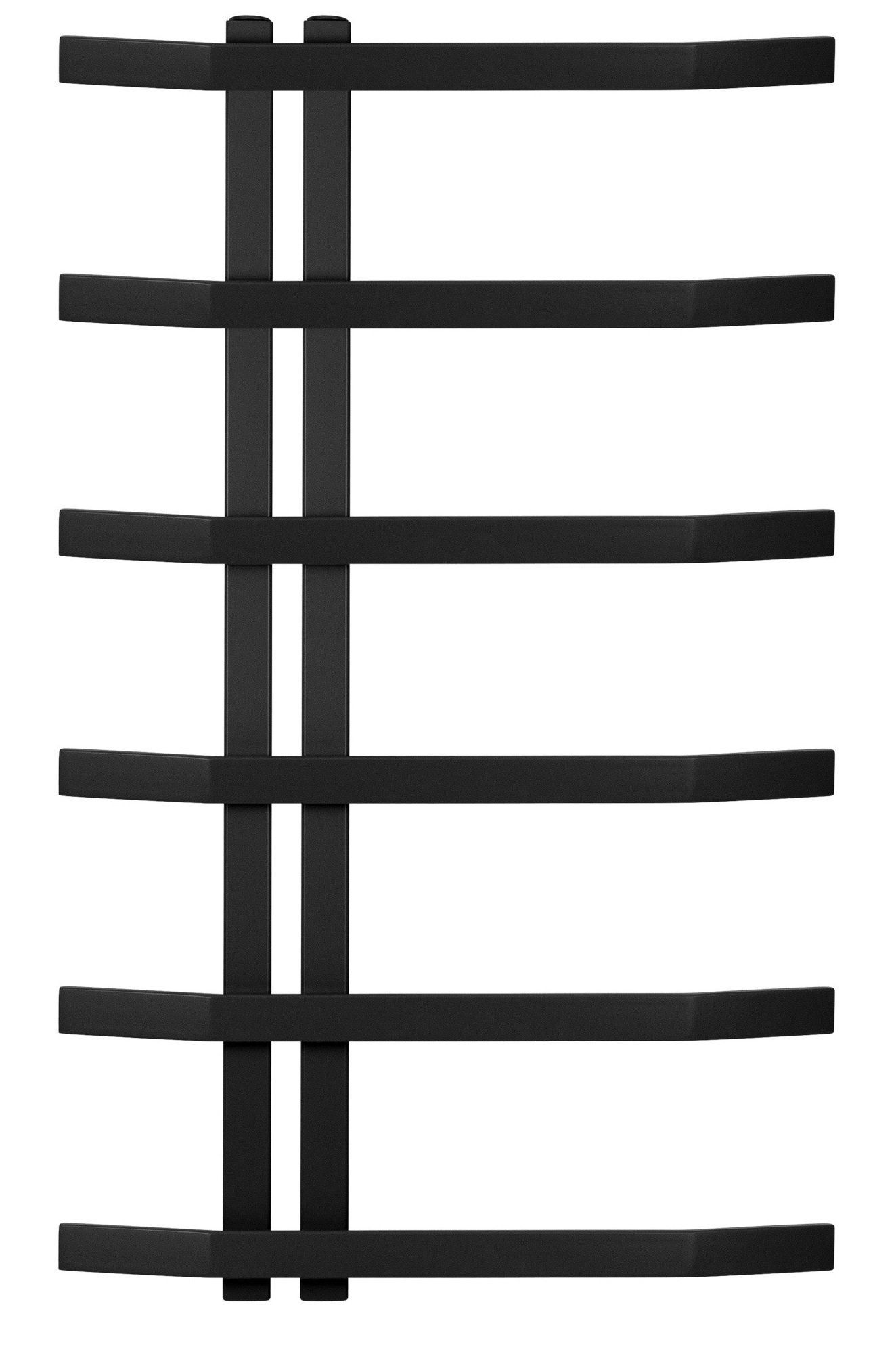 Изображение товара Полотенцесушитель электрический Secado Милето правый 500x800 мм 300 Вт с терморегулятором лесенка цвет черный матовый