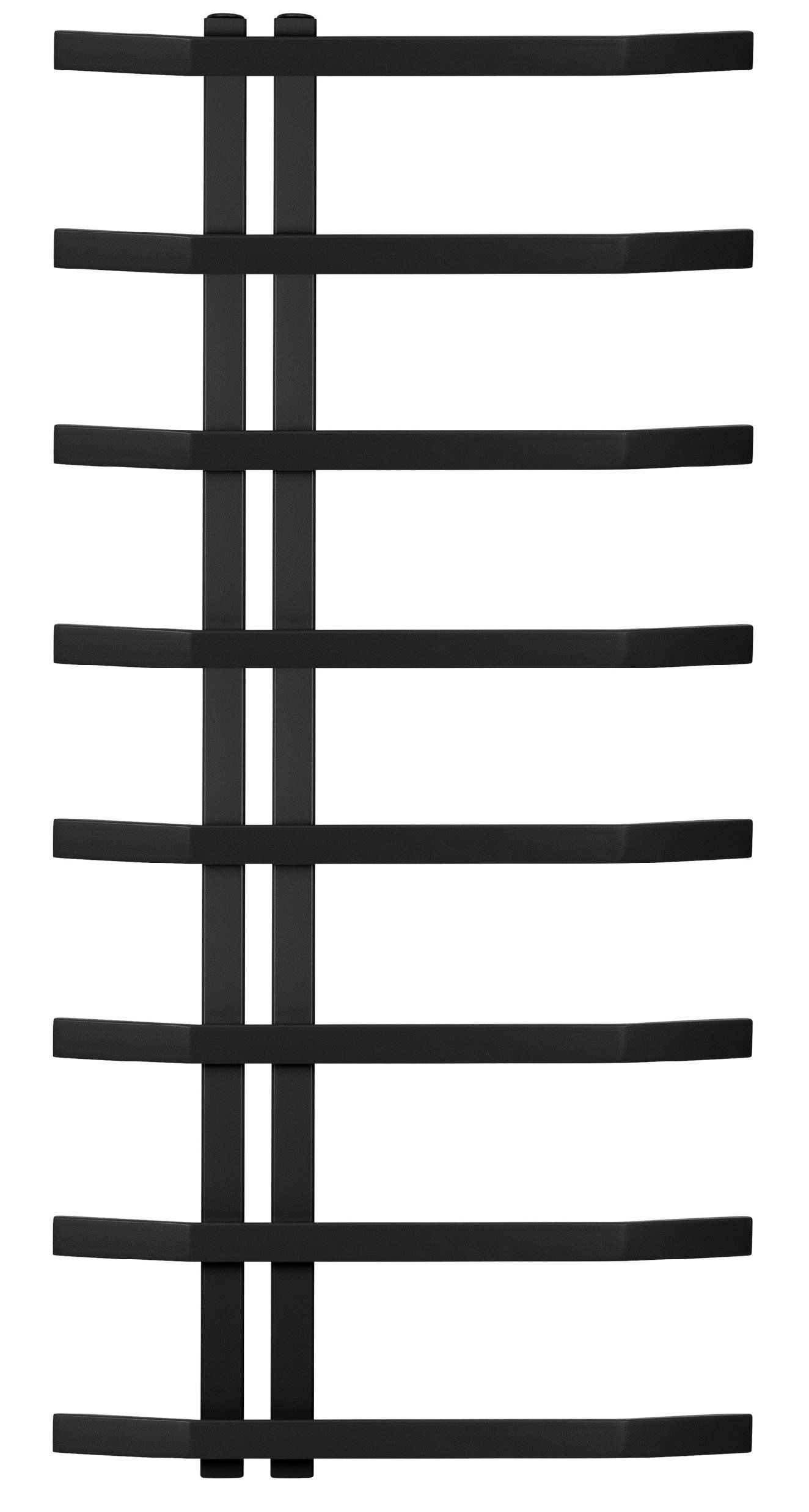 Изображение товара Полотенцесушитель электрический Secado Милето правый 500x1000 мм 300 Вт с терморегулятором лесенка цвет черный матовый