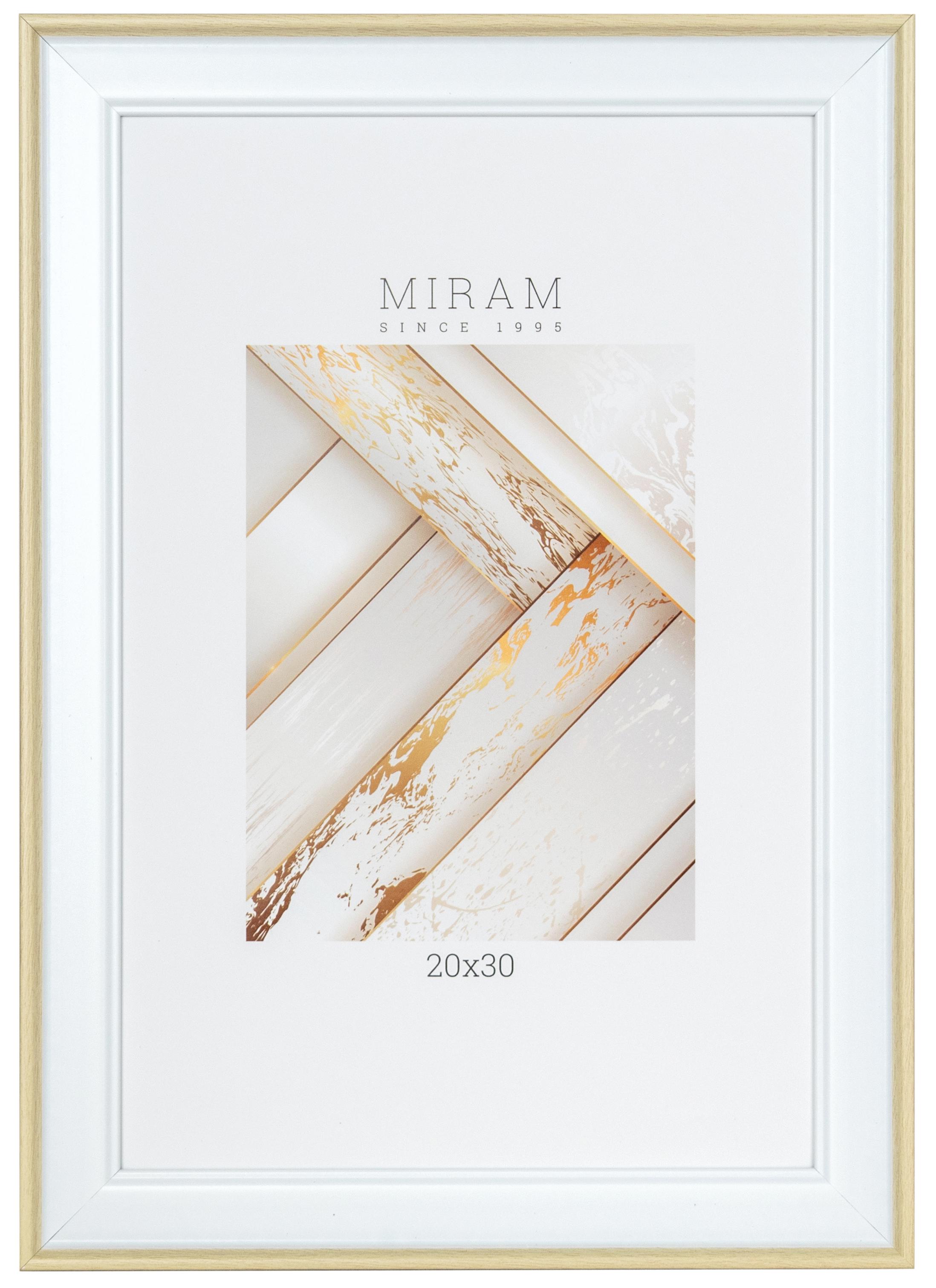 Рамка без паспарту Мирам 20x30x1.6 см пластик цвет белый ️ купить по ...