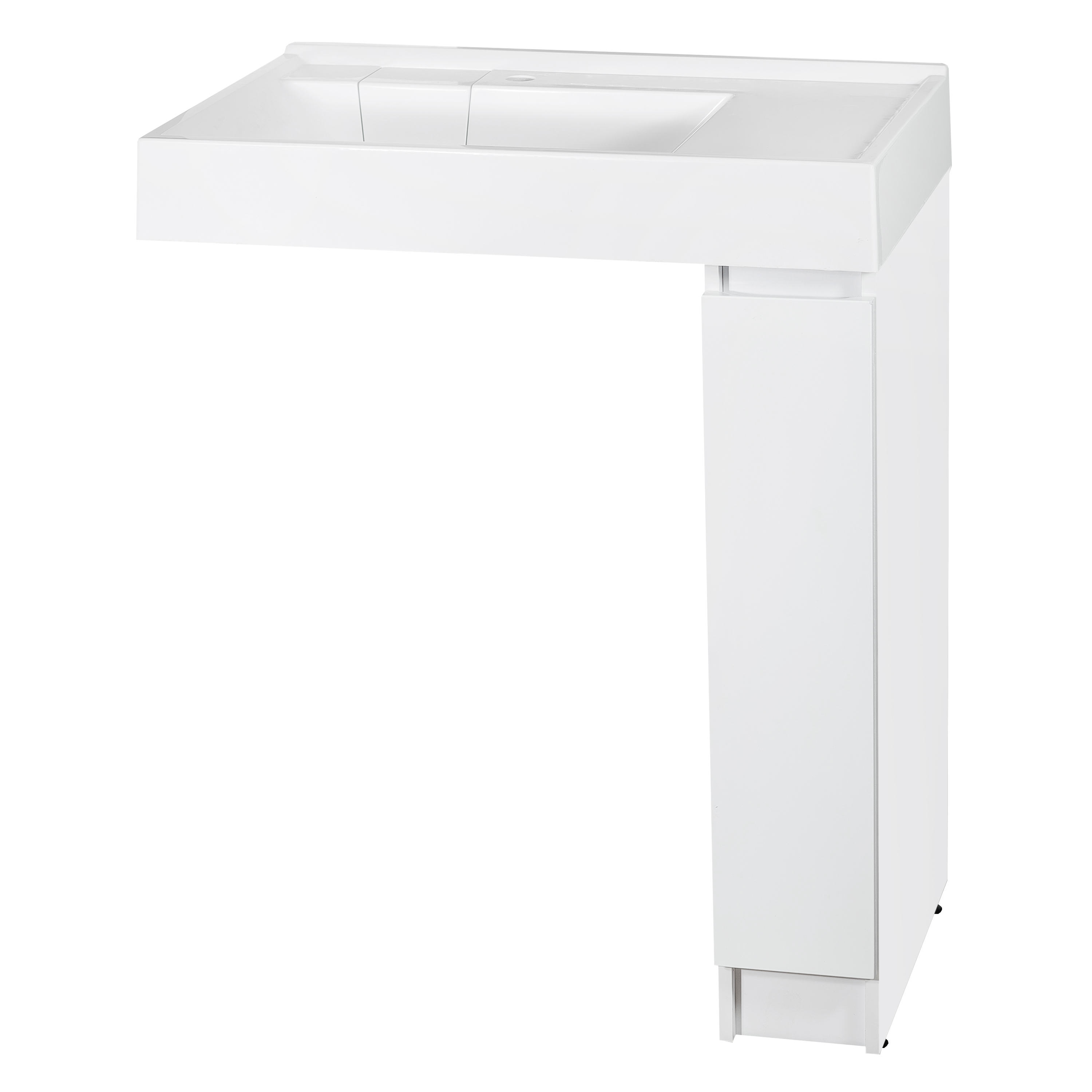 Изображение товара Тумба для стиральной машины Терни KONSENSA под раковину 18 см белая влагостойкая