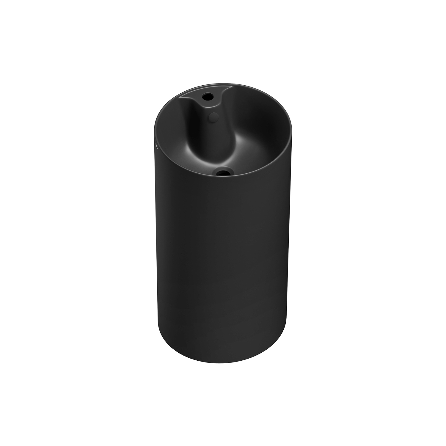 Изображение товара Раковина Wellsee Callipy Art 20218858R 42см черная с комплектом и зеркалом