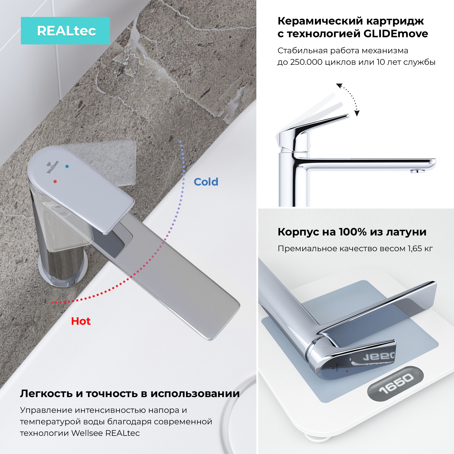 Изображение товара Раковина Wellsee coax 20218195R 30см глянцевая белая 7 в 1 комплект