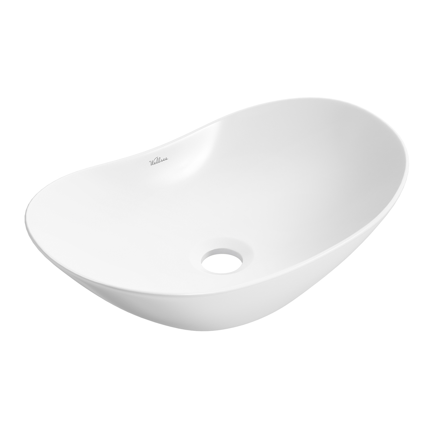 Изображение товара Раковина Wellsee Carefree Dove 20218352R 43см с аксессуарами