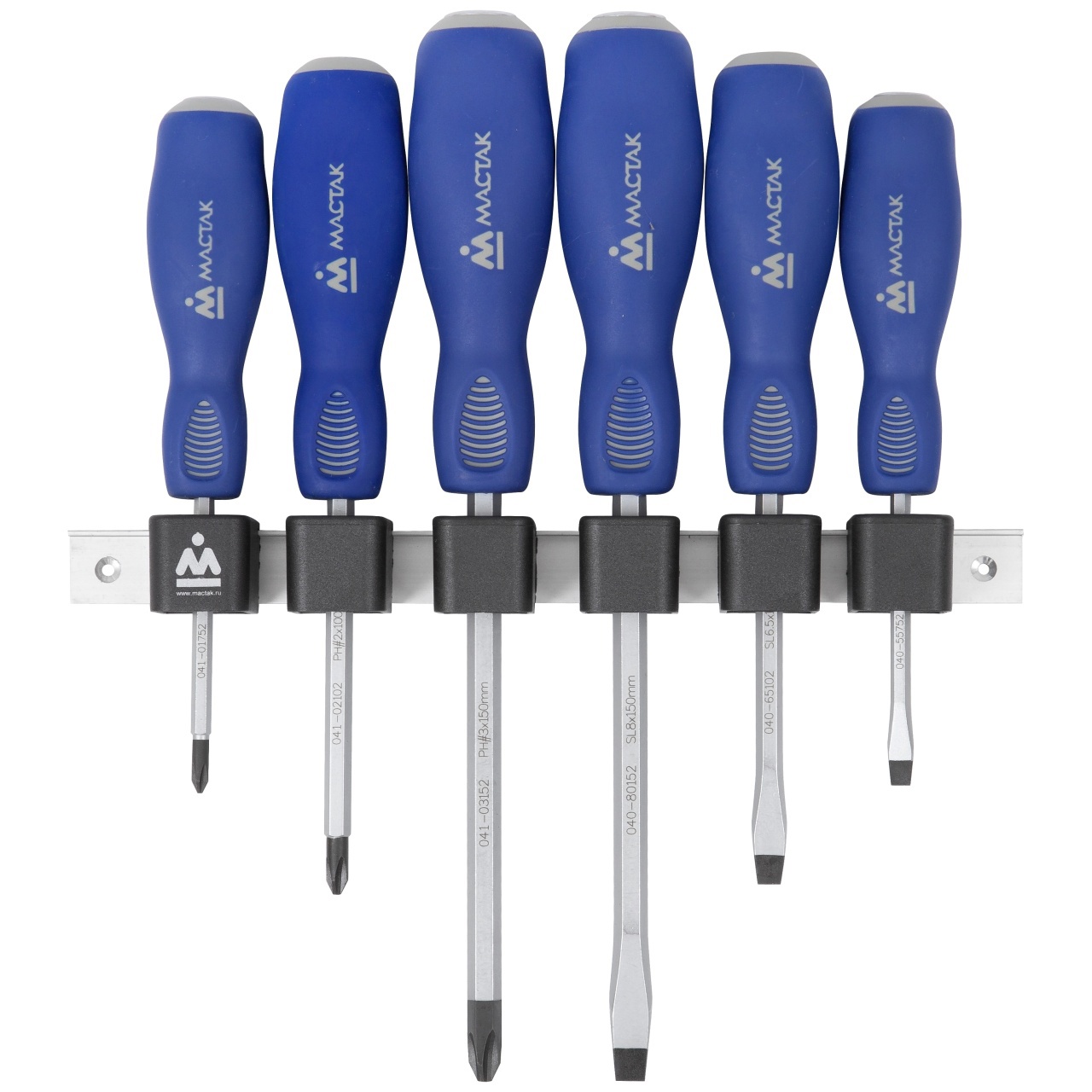 Изображение товара Набор отверток Мастак 04-6GRB 6 шт профессиональный