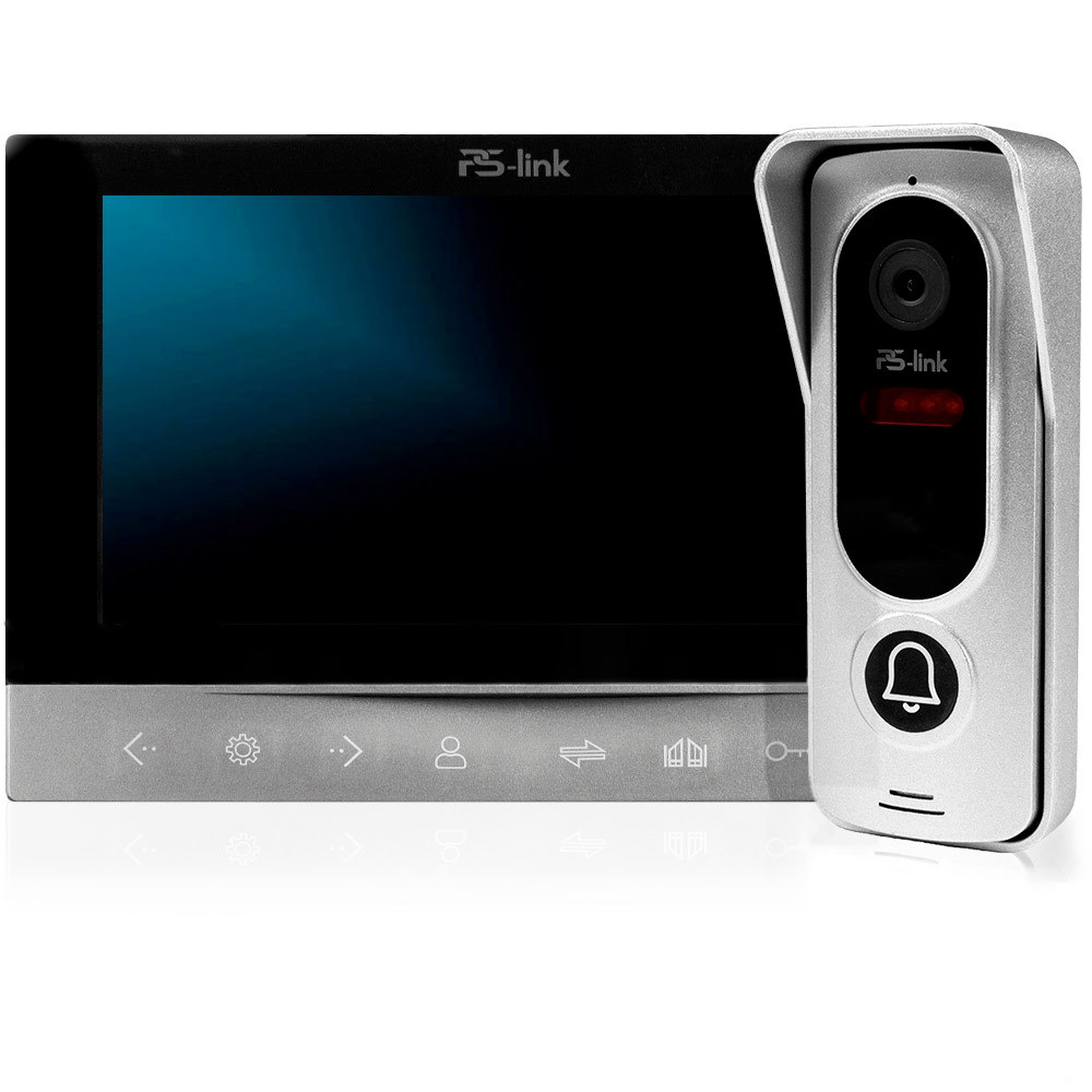 Изображение товара Комплект Wi Fi видеодомофона Ps-link PS-738EM-FHD 7" цвет серый