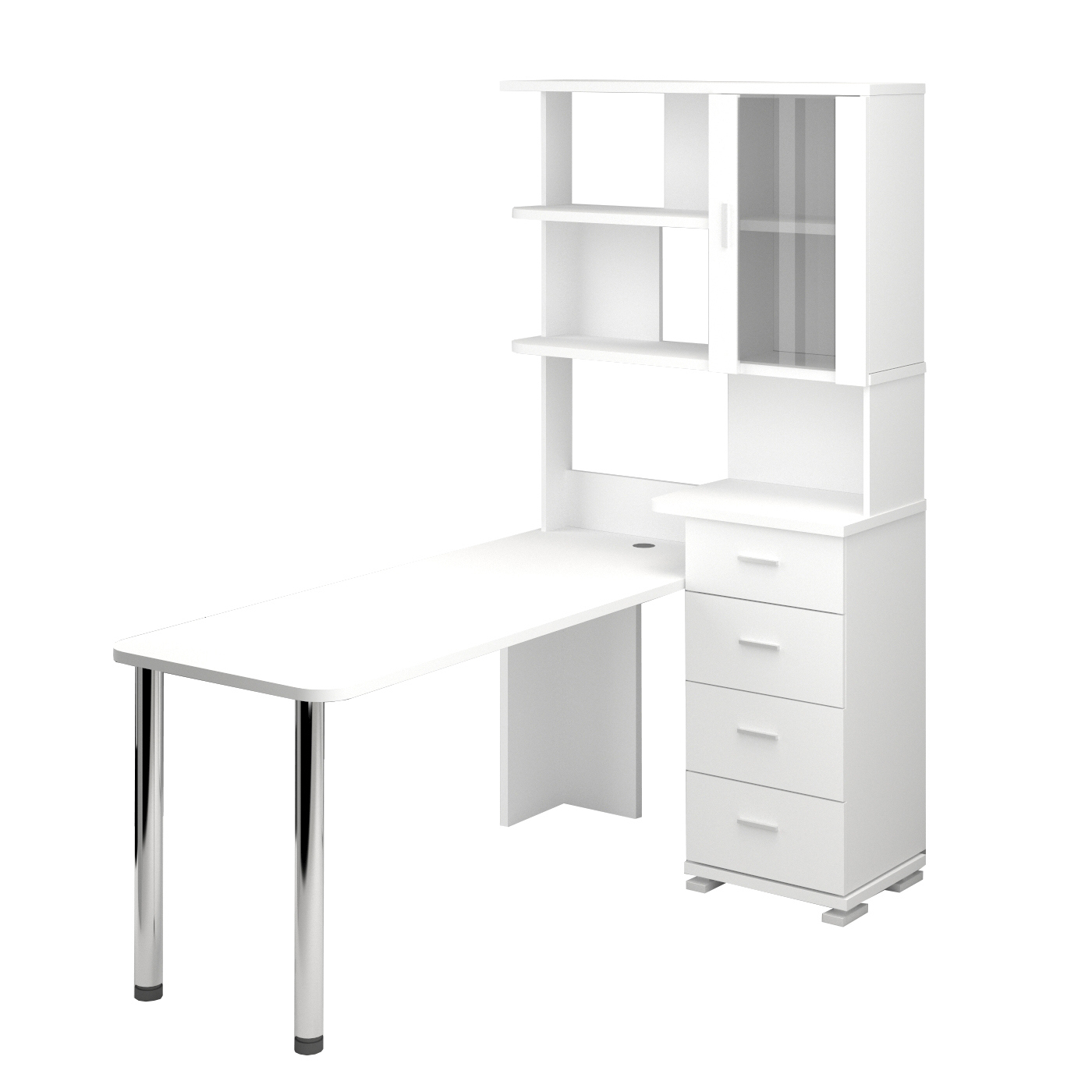 Изображение товара Стол Мэрдэс СР-220/170 БЕ угловой для дома и офиса белый