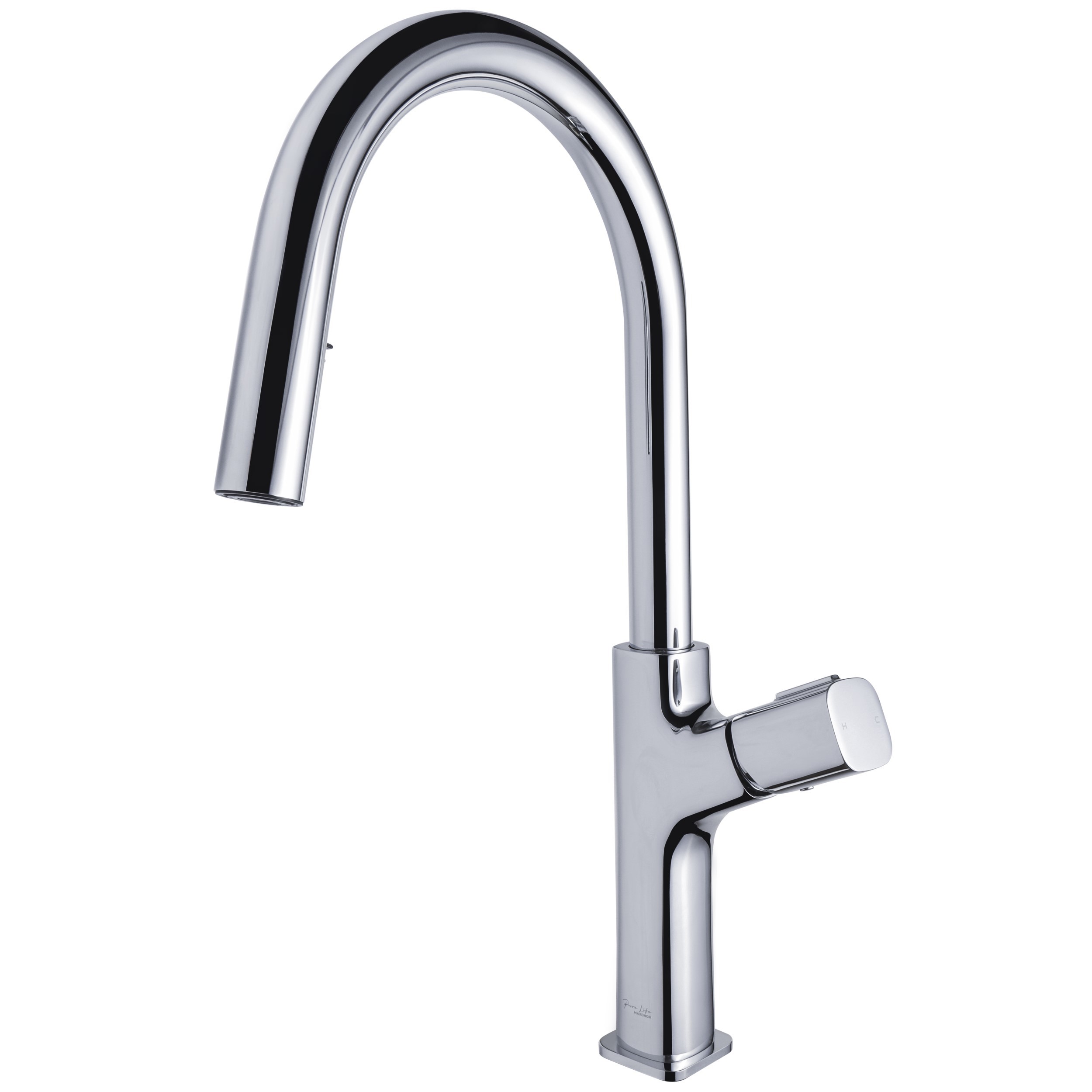 Изображение товара Смеситель для кухни Maxonor pure life PL4289 поворотный излив 27.1 см цвет хром