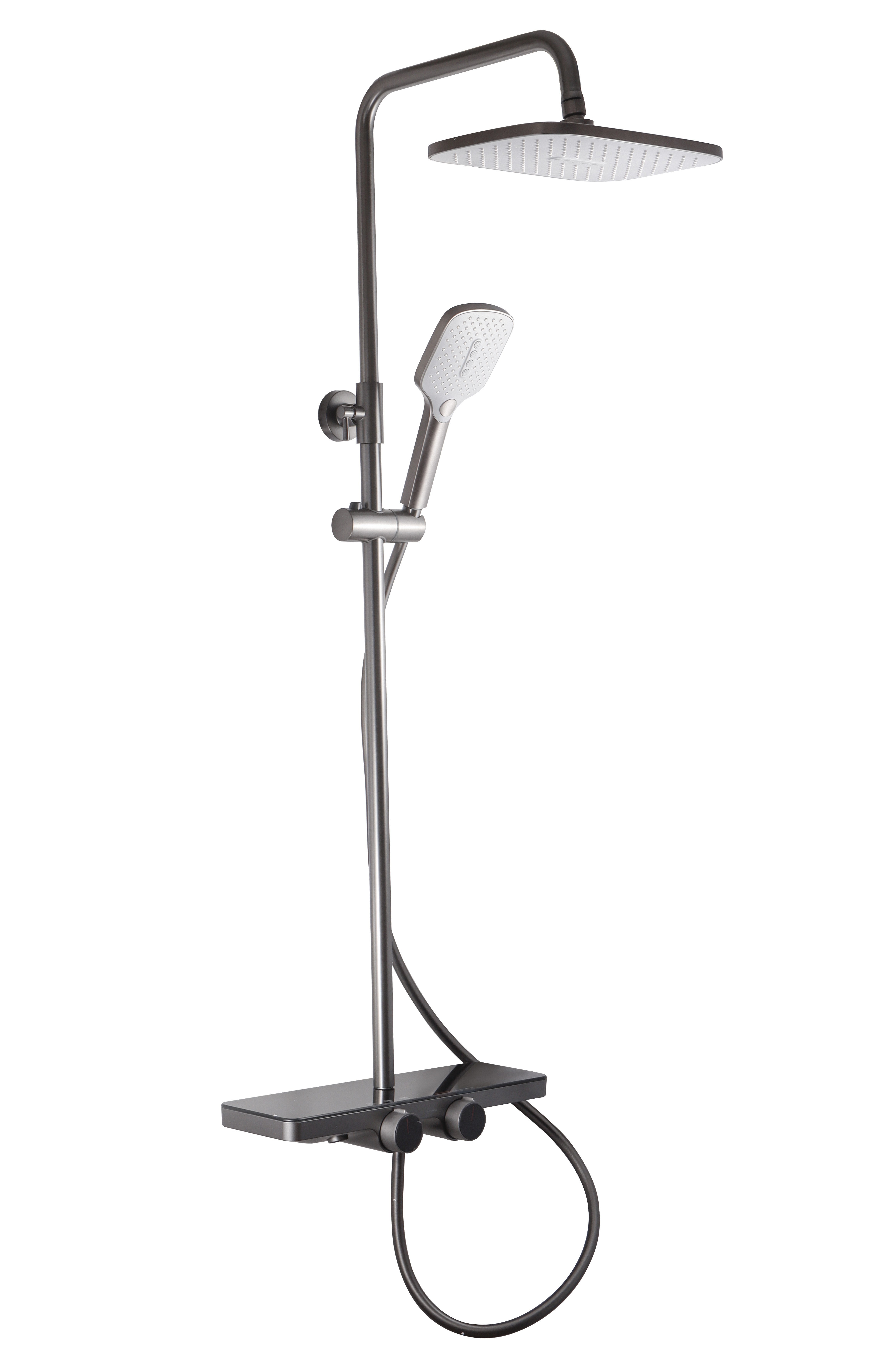 Изображение товара Maxonor PURE LIFE Pleasure PL2486-9 трёхрежимная душевая стойка черный цвет