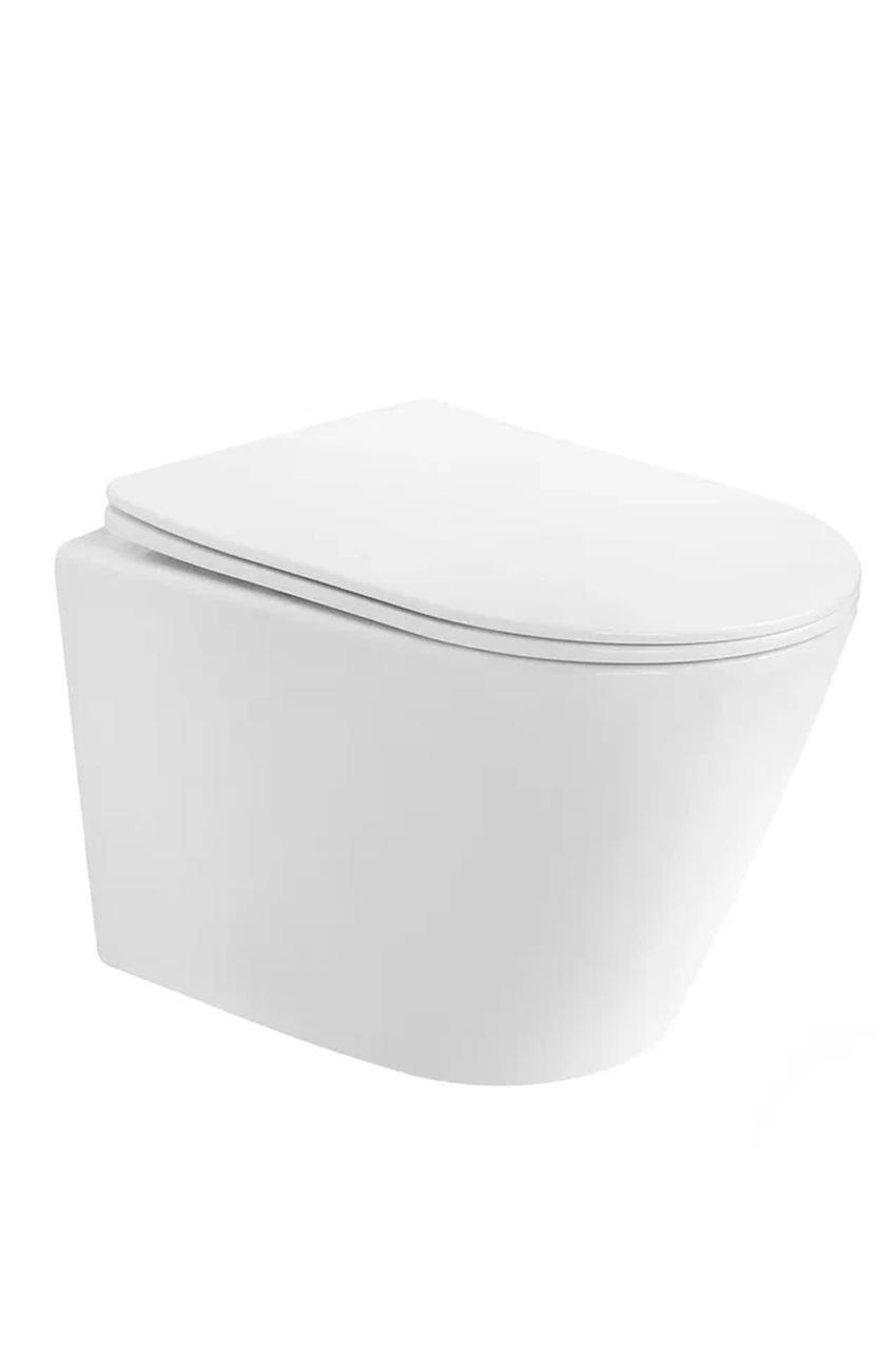 Изображение товара Комплект инсталляция с унитазом Bauedge Q111300-BK0001-HQ-Q00004 цвет белый