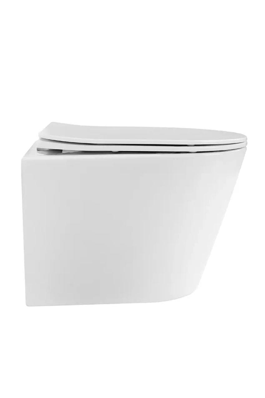 Изображение товара Комплект инсталляция BAUEDGE Q111300-BK0001-HQ-Q00012 Безободковый унитаз с микролифтом