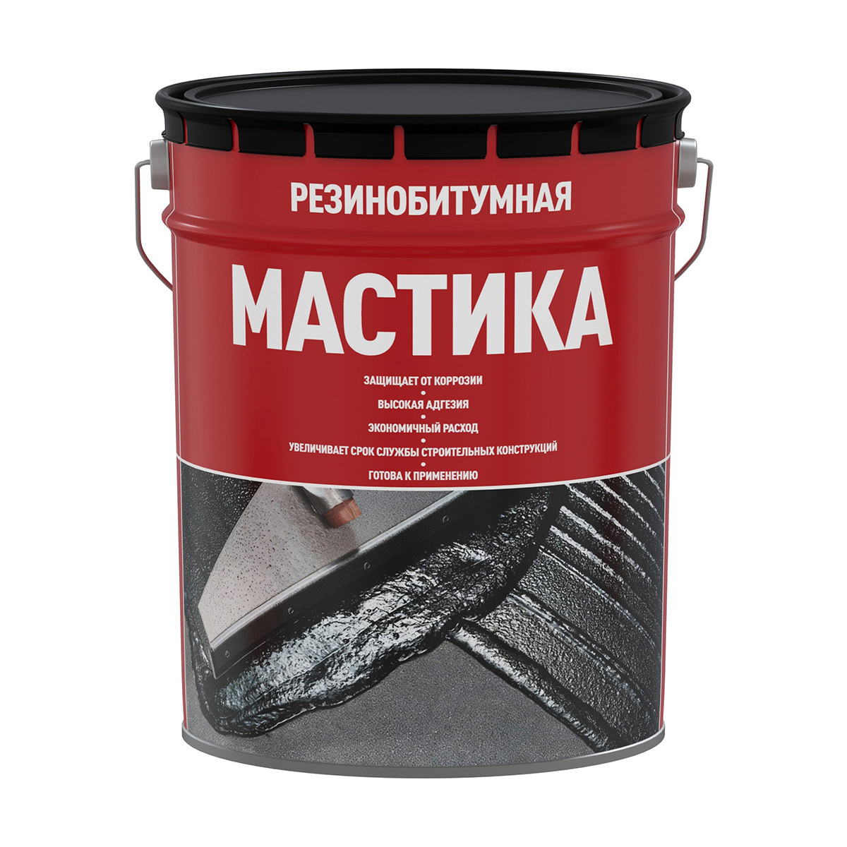 Изображение товара Резино-битумная гидроизоляционная мастика Старт 5л для защиты конструкций