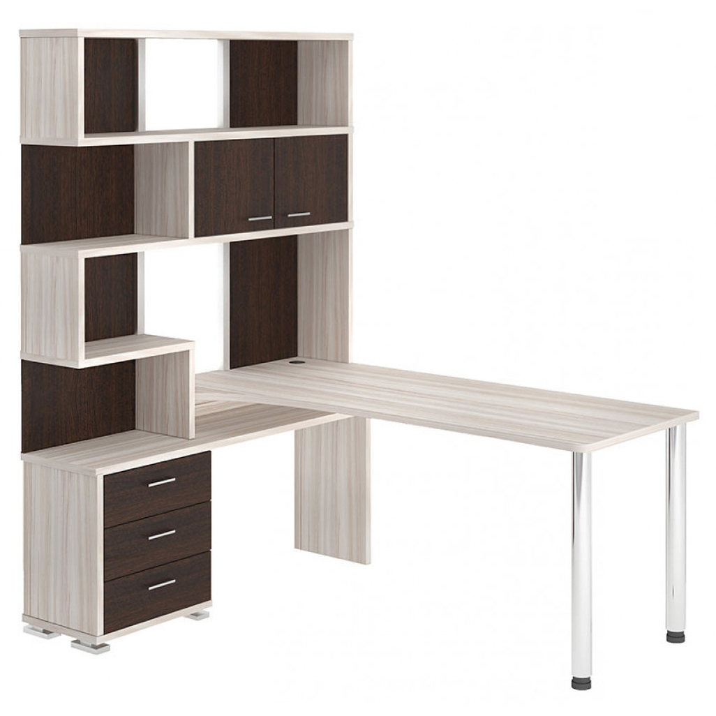 Изображение товара Стол Мэрдэс СР-420/170 КВК-ЛЕВ 130x199x170 см ЛДСП венге/карамель