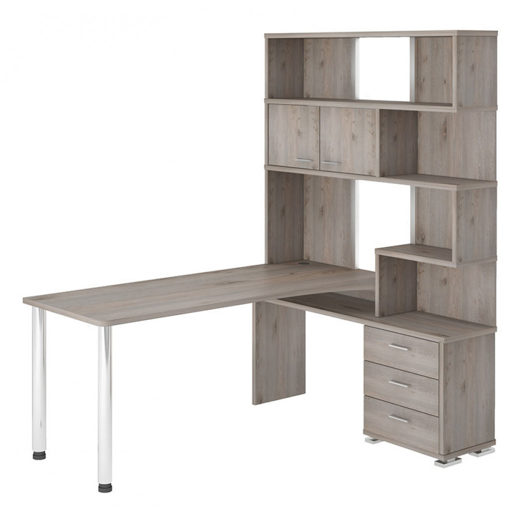 Изображение товара Стол Мэрдэс СР-420/170 Н-ПРАВ из ЛДСП ясень шимо светлый для всех комнат