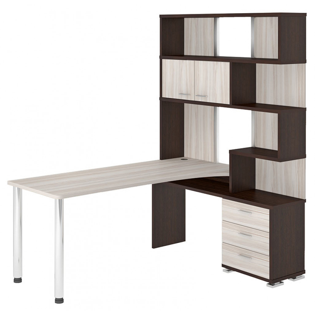 Изображение товара Стол Мэрдэс СР-420/170 ВКК-ПРАВ 130x199 см ЛДСП венге карамель