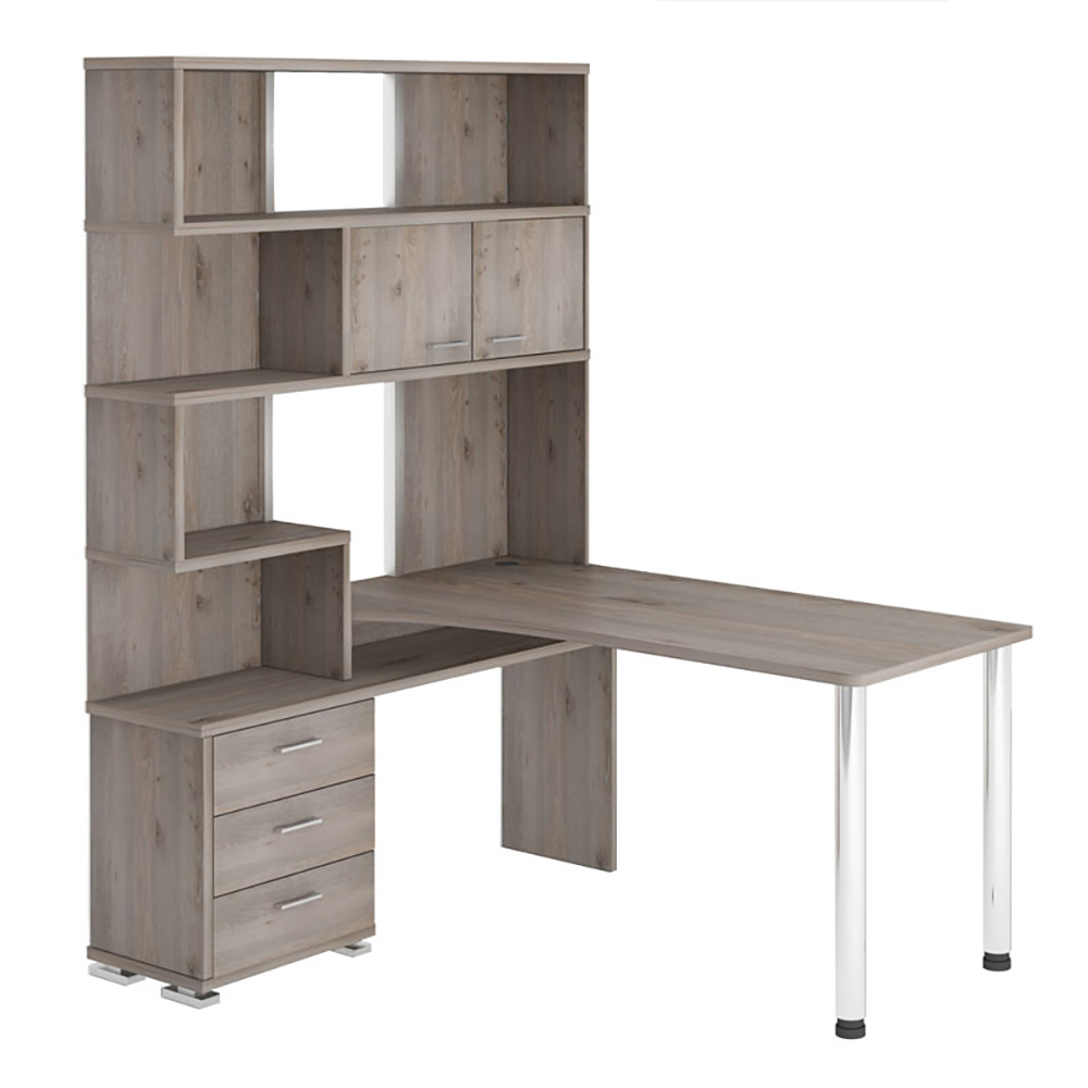 Изображение товара Стол Мэрдэс СР-420/150 Н-ЛЕВ 130x199x150 см из ЛДСП ясень шимо светлый