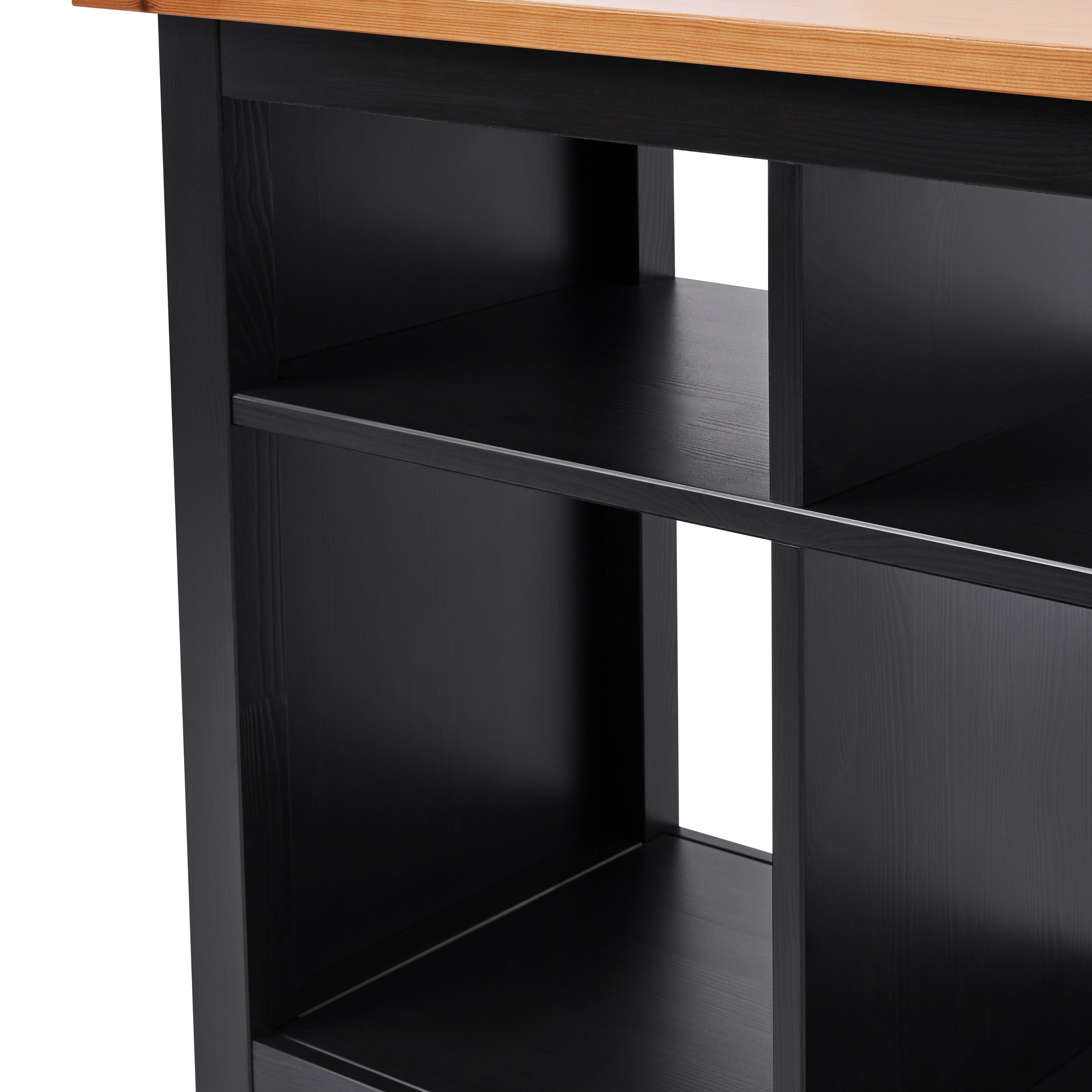 Изображение товара Консоль Лузалес Кымор 157x74x40 см массив сосны цвет черный/светло-коричневый