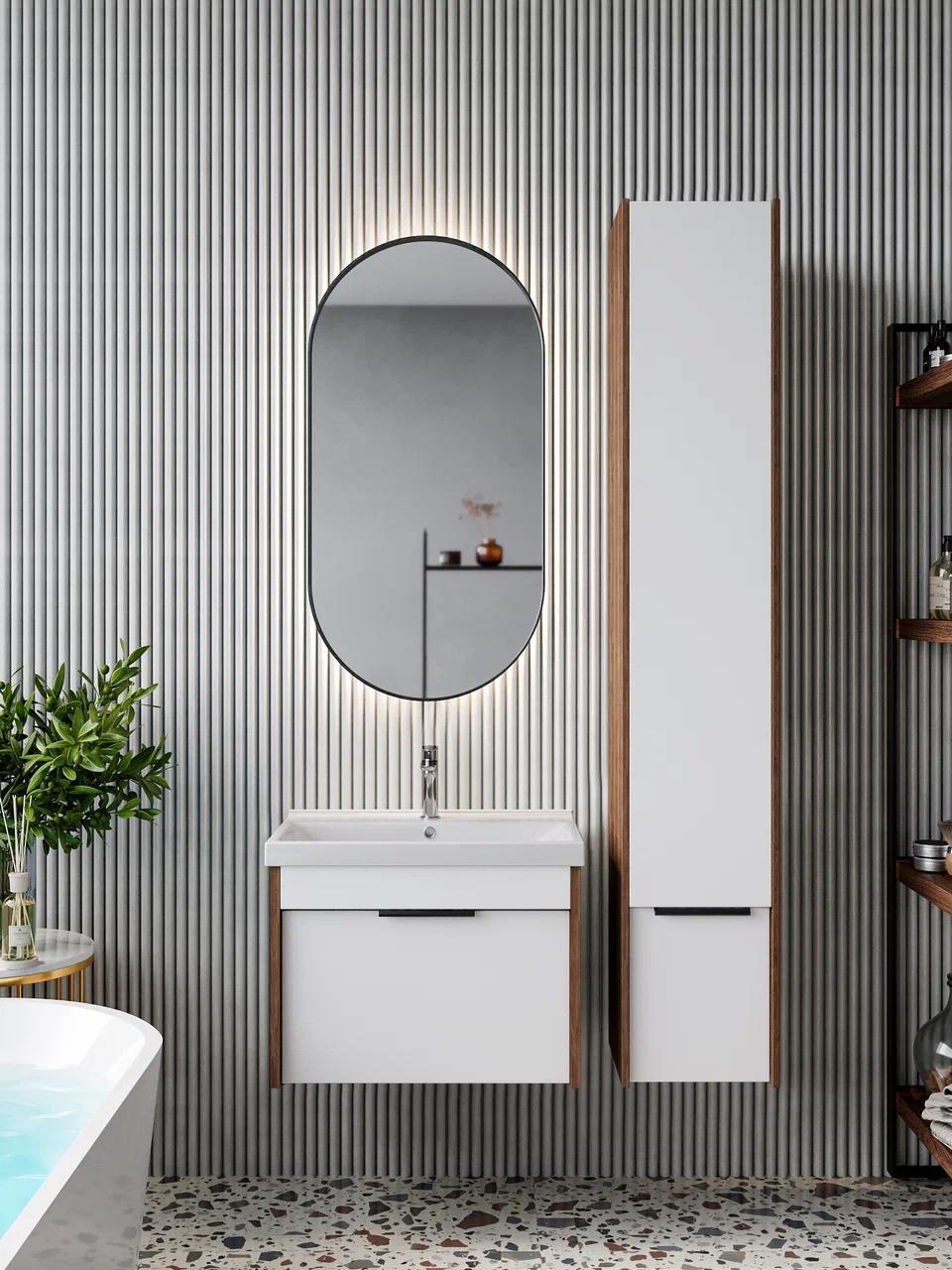 Изображение товара Тумба STORYS Луи Плюс 60 см Подвесная 1 ящик коричневая