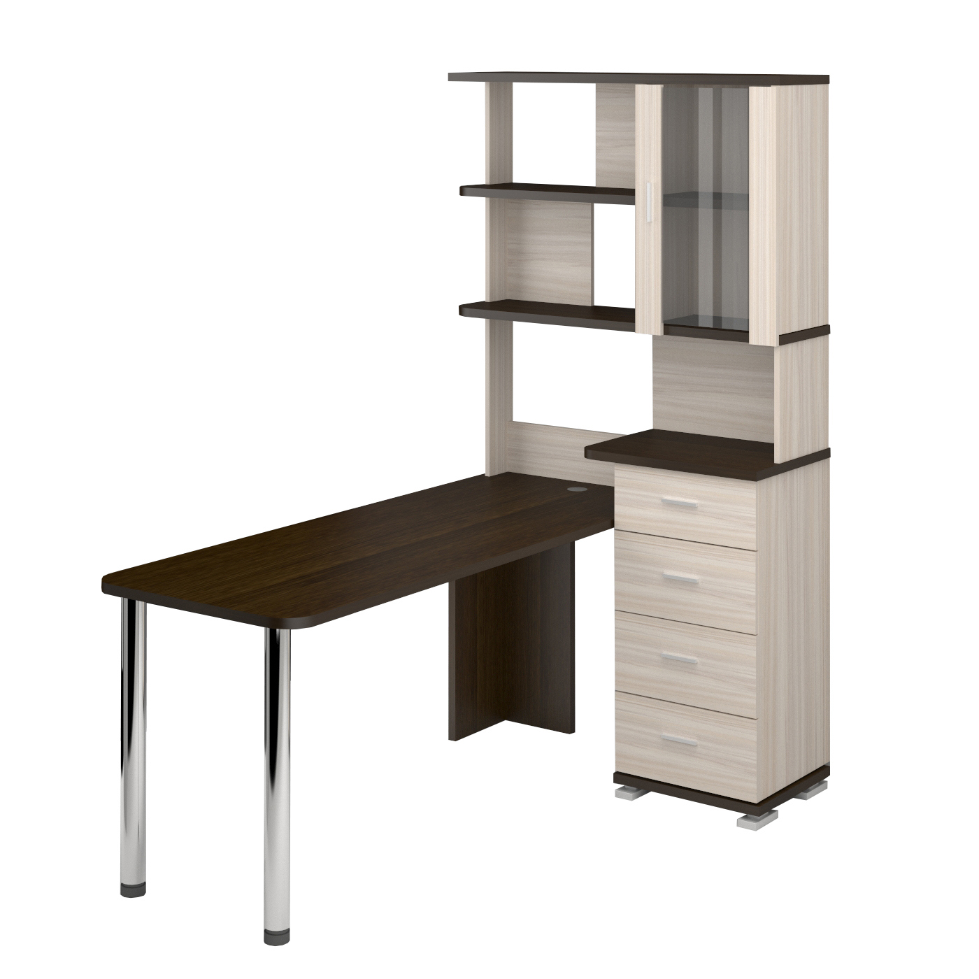 Изображение товара Стол Мэрдэс СР-220/170 КВ 110x193x170 см ЛДСП цвет венге/карамель