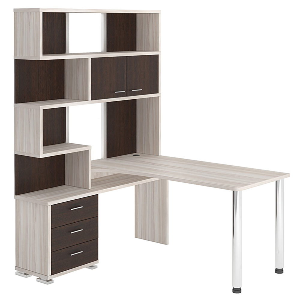 Изображение товара Стол Мэрдэс СР-420/150 КВК-ЛЕВ из ЛДСП 130x199x150 см Венге Карамель