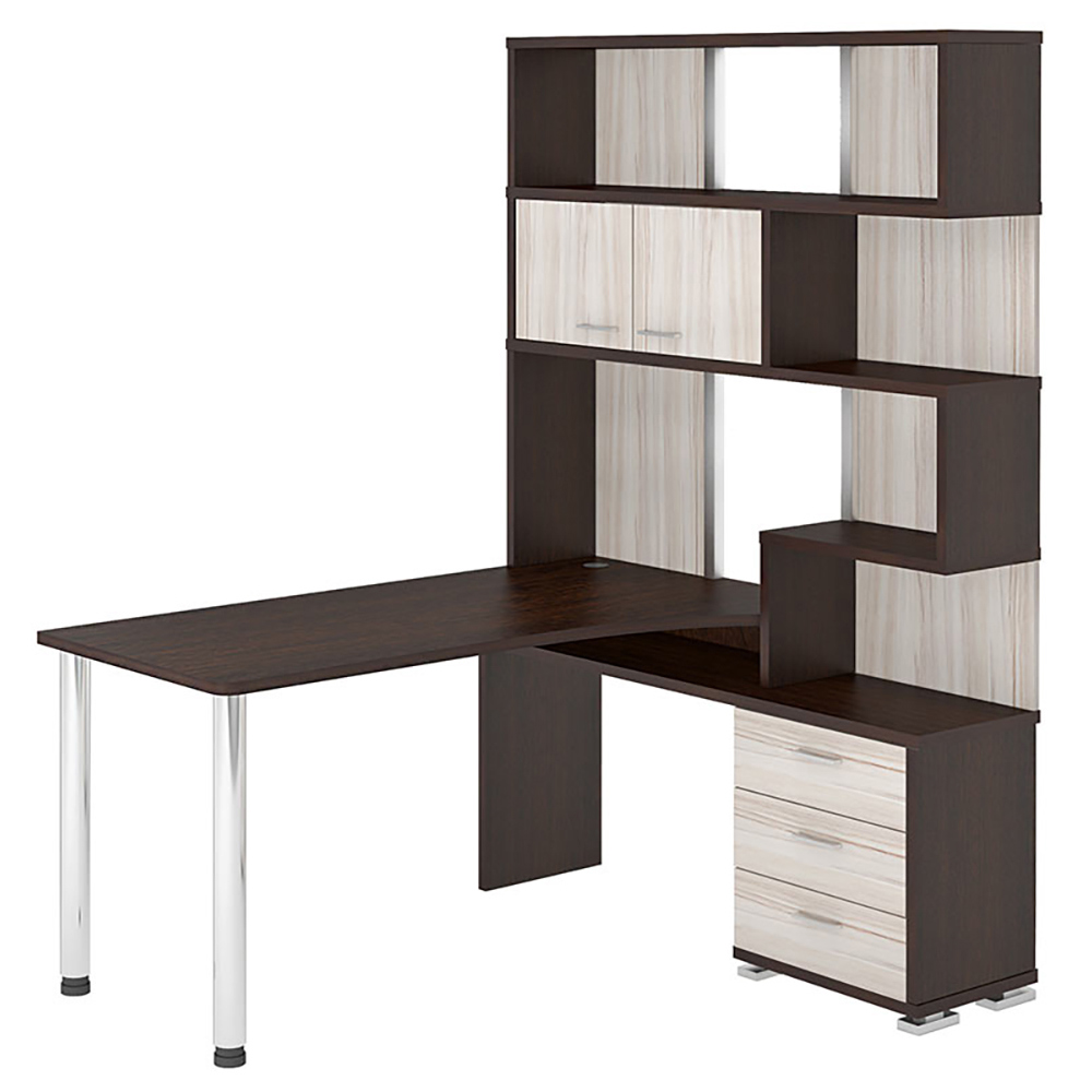 Изображение товара Стол Мэрдэс СР-420/150 ВКВ-ПРАВ из ЛДСП 130x199x150 см венге карамель