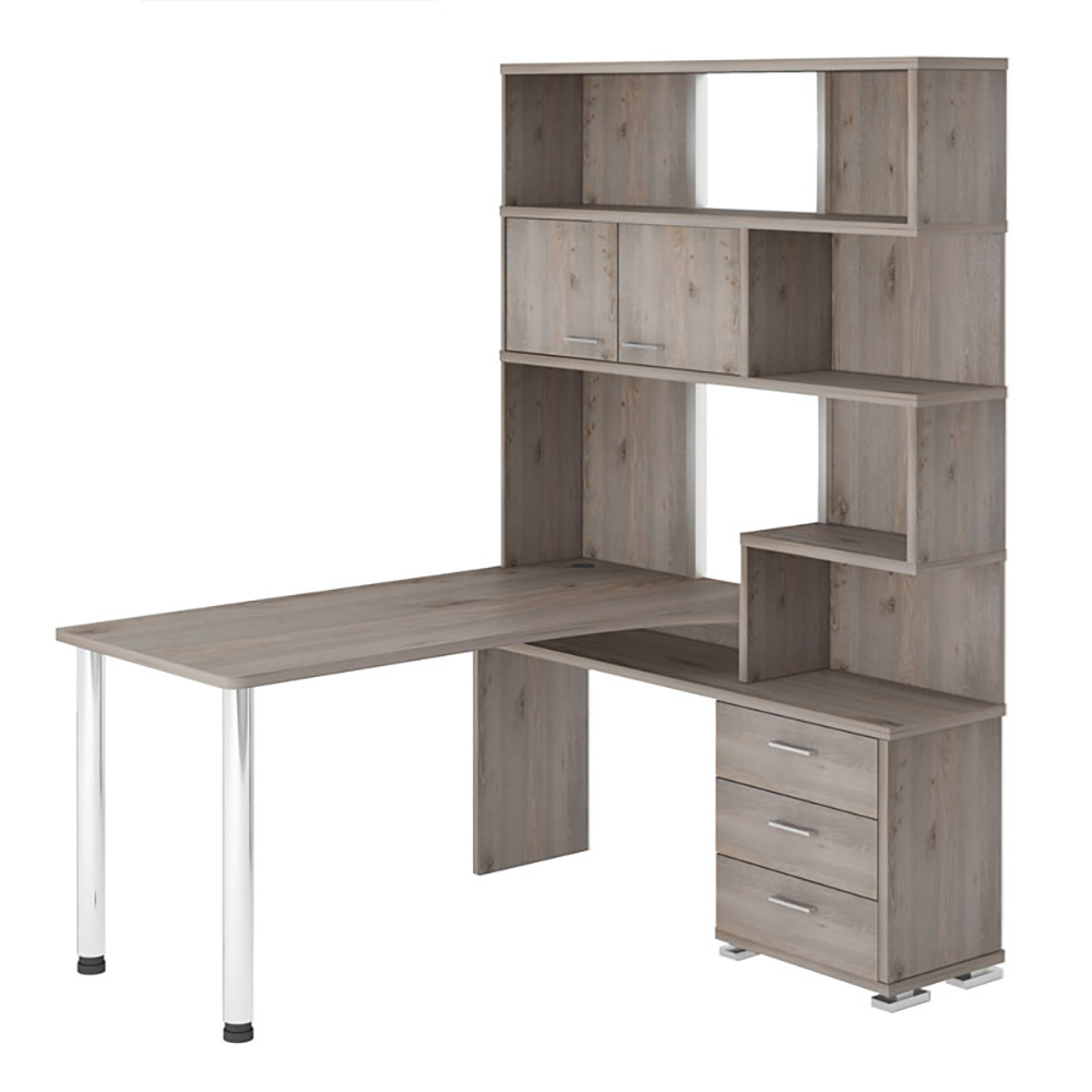 Изображение товара Стол Мэрдэс СР-420/150 Н-ПРАВ угловой 130x199x150 см ясень шимо светлый