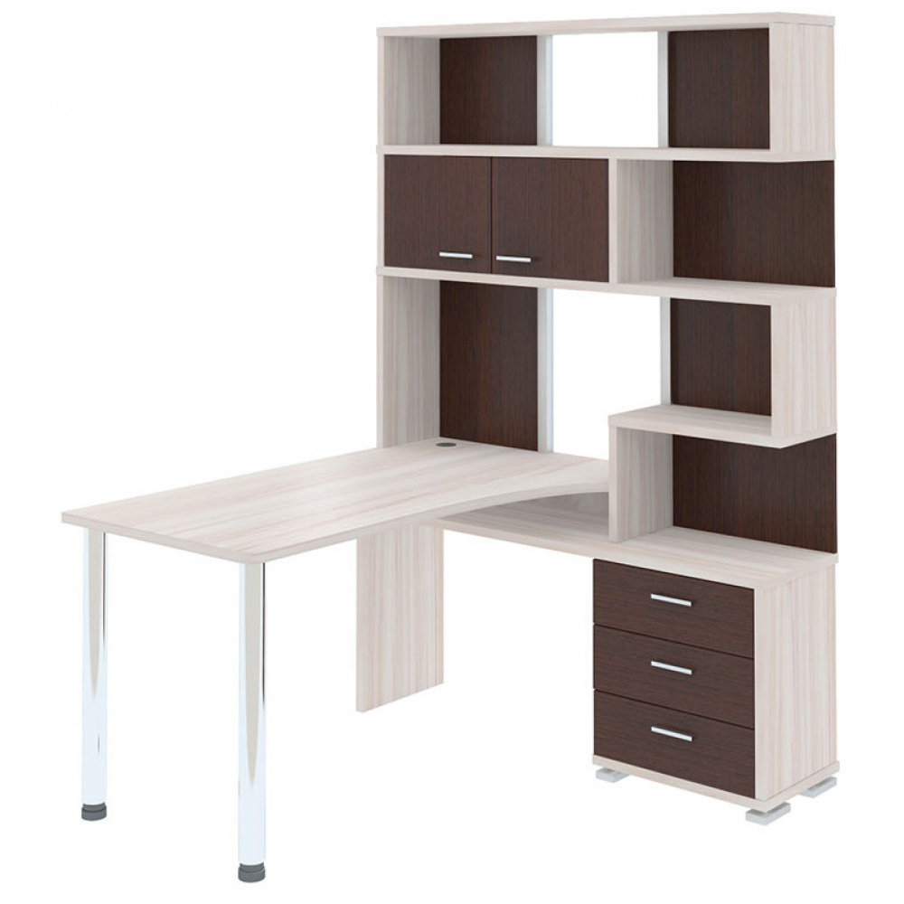 Изображение товара Стол Мэрдэс СР-420/130 КВК-ПРАВ 130x199x130 см ЛДСП венге карамель