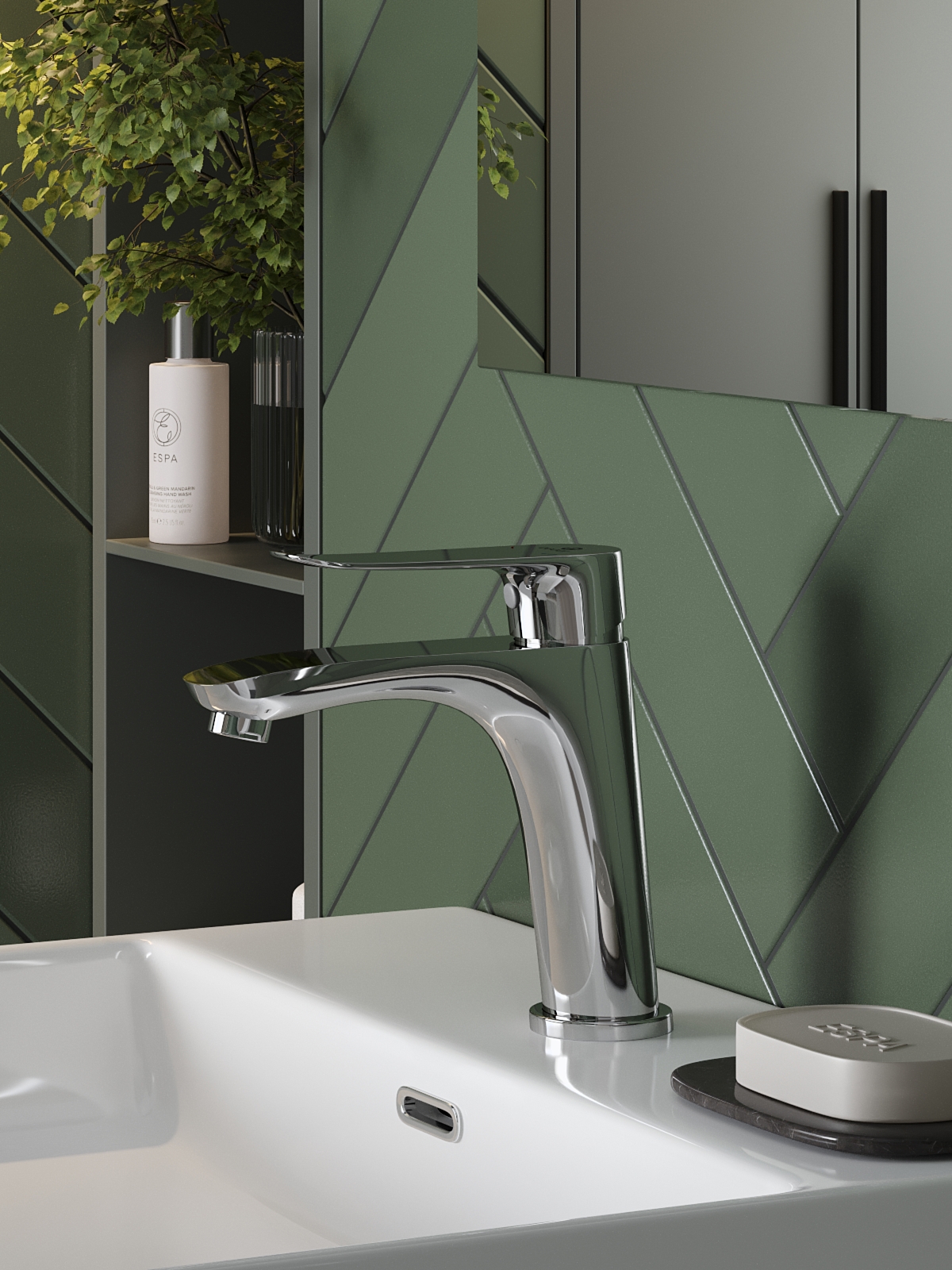 Изображение товара AGGER TL-2502100 однорычажный смеситель для раковины хром