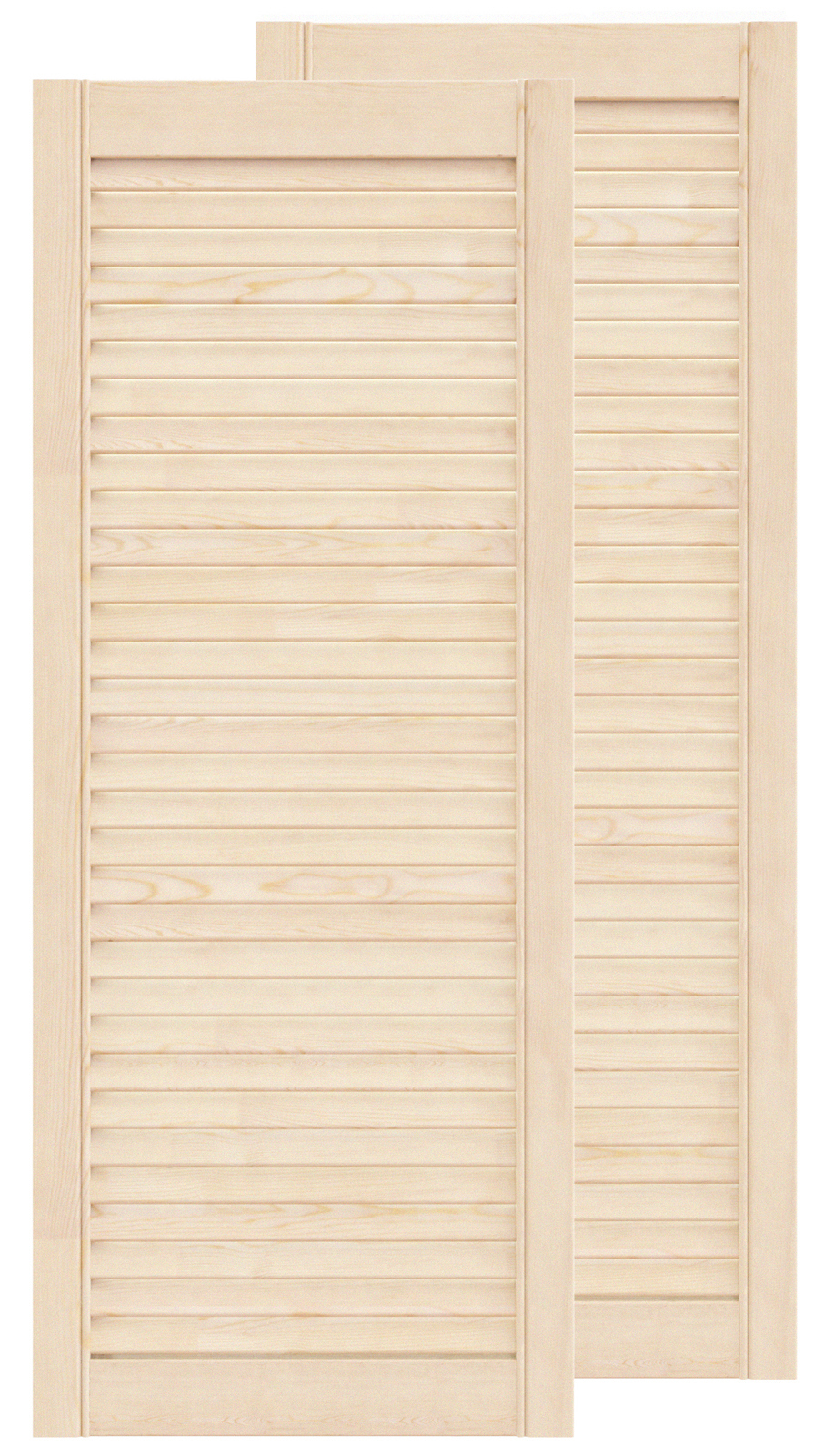 Изображение товара Жалюзийная дверь Timber&Style из массива сосны 985x394x20 мм