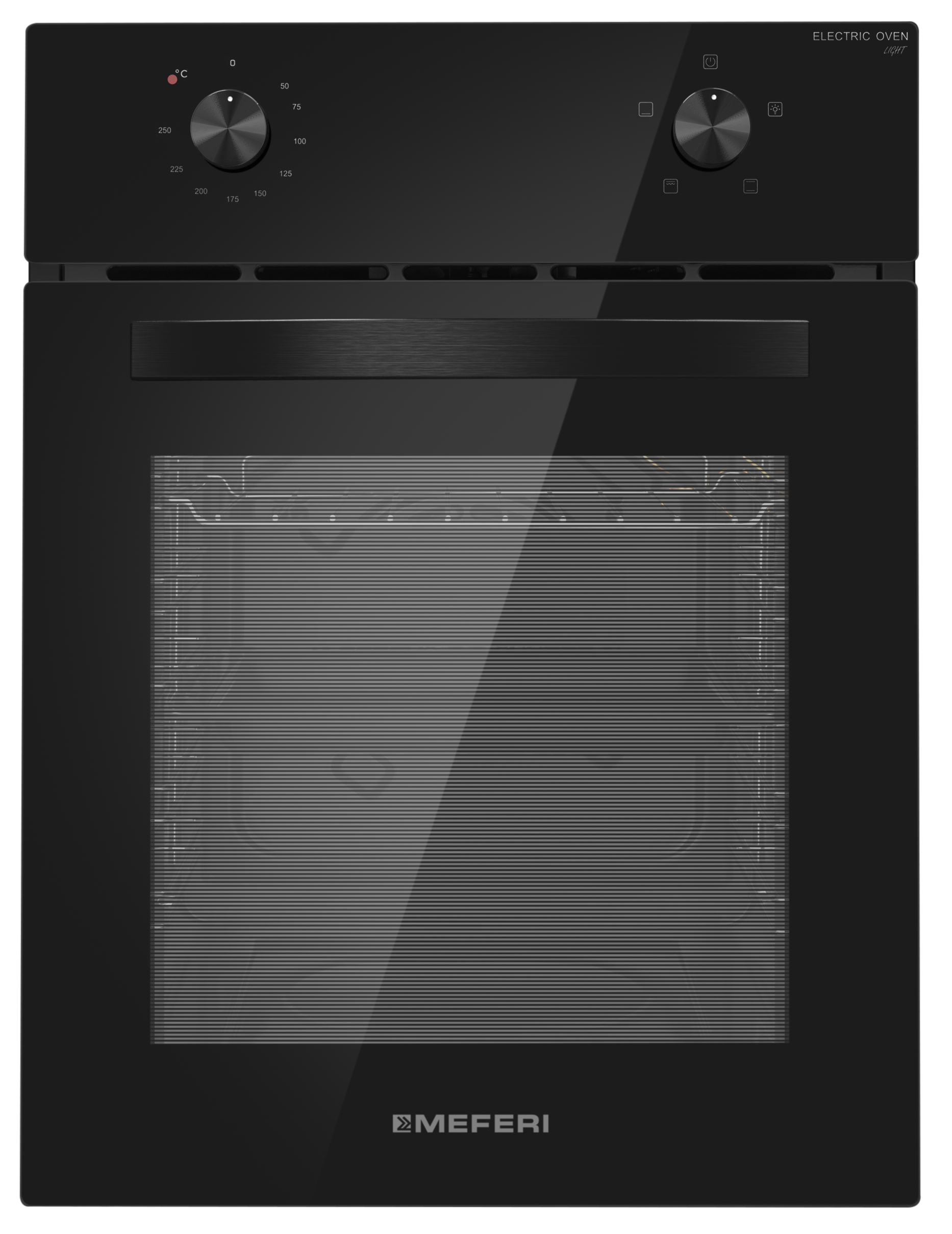 Изображение товара Встраиваемый духовой шкаф Meferi MEO454BK LIGHT 45х59.5х56.5 см цвет черный