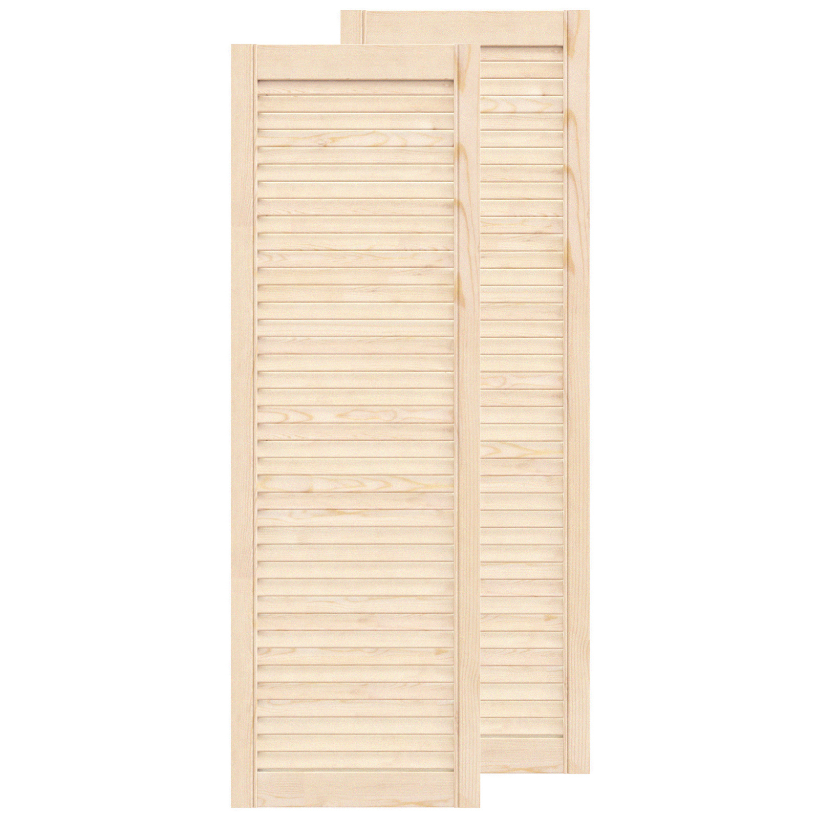 Изображение товара Жалюзийная дверь 2 шт Timber&Style 1205x444x20 мм сосна сорт Экстра