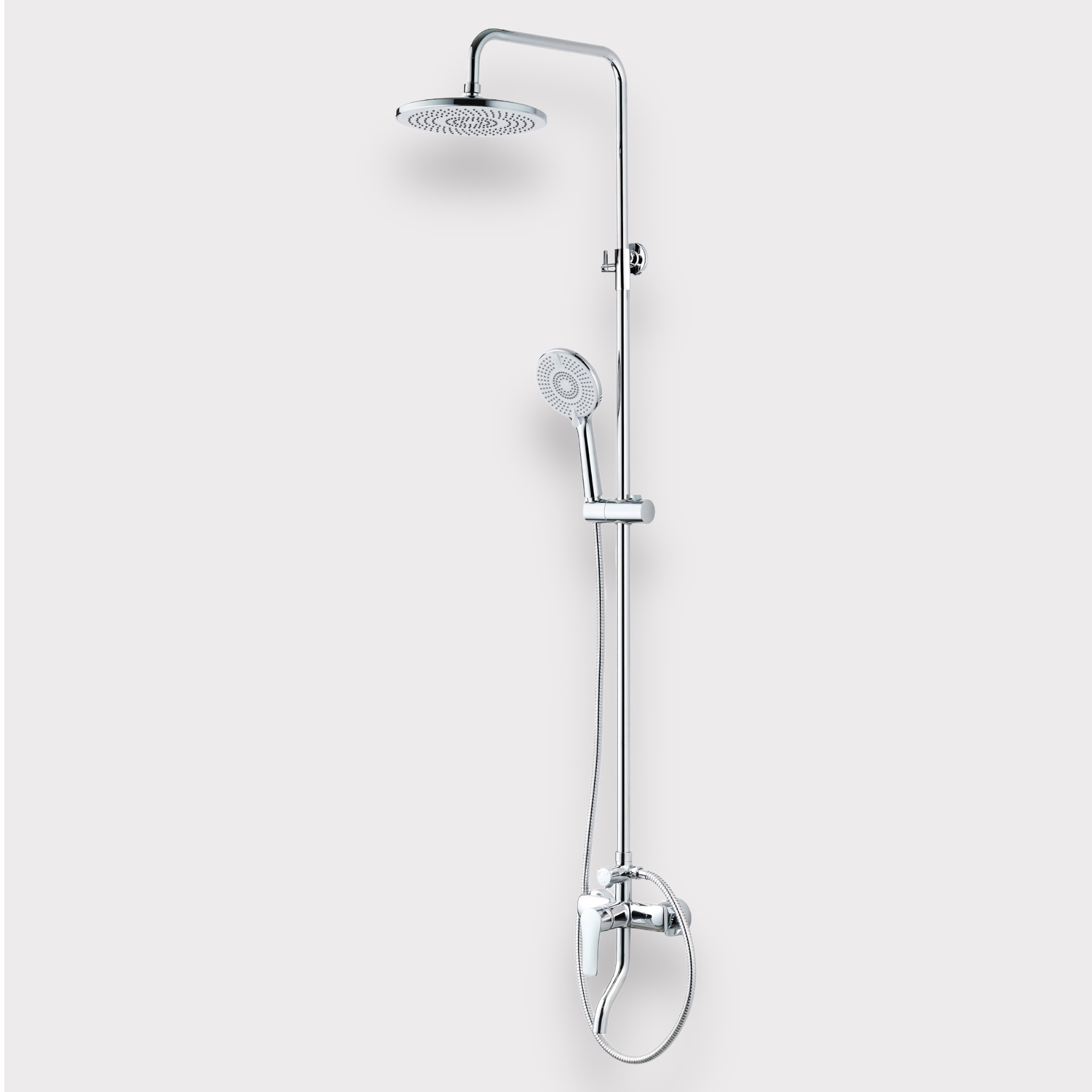 Изображение товара Душевая система BOND Circle BL049100 с тропическим душем и смесителем хром