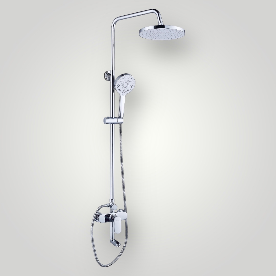 Изображение товара Качественная душевая стойка BOND BL019100 с смесителем и тропическим душем