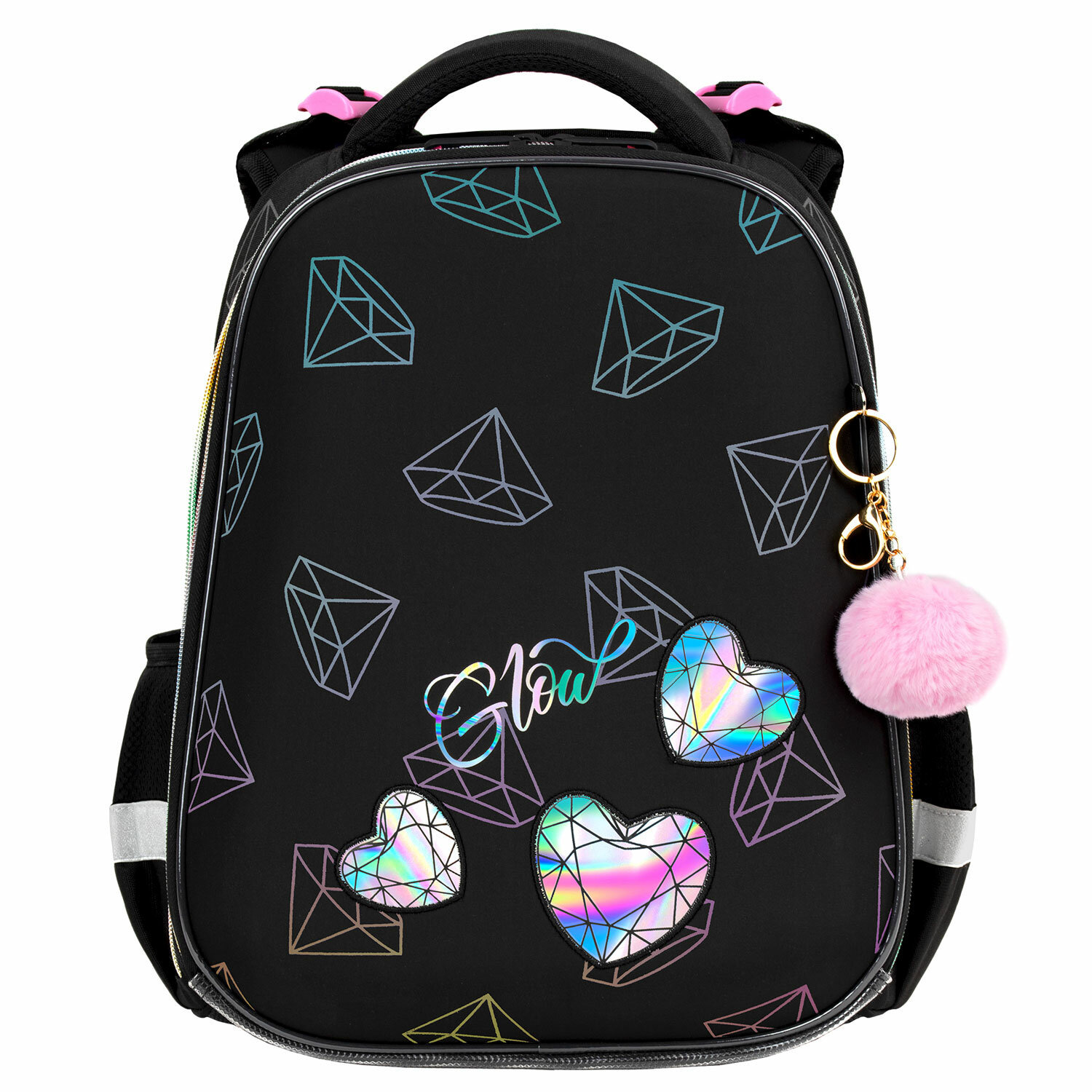 Изображение товара Рюкзак Brauberg Luminous 29x38x16 см эва черный для школьника