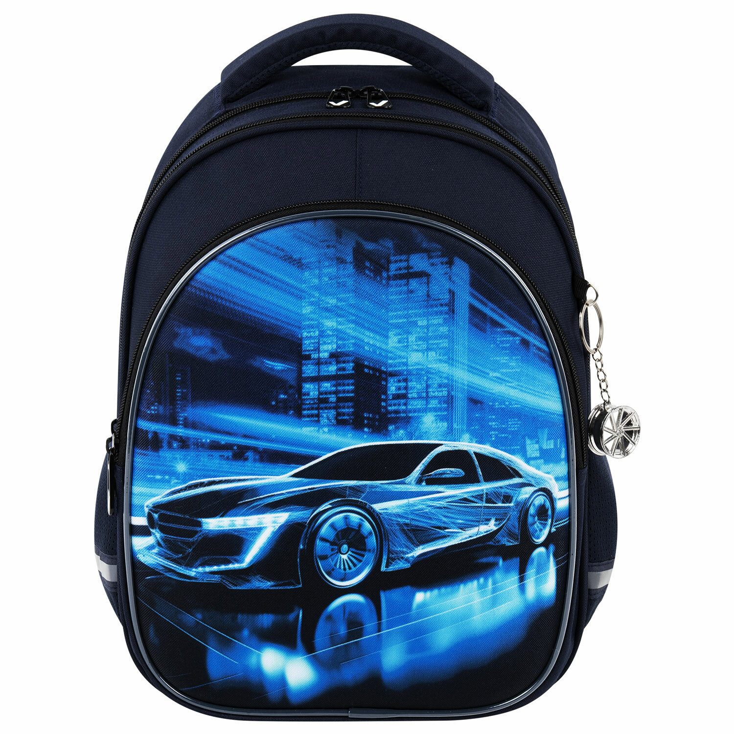 Изображение товара Рюкзак для начальной школы Brauberg Optima Night driver 27x36x18 см черный