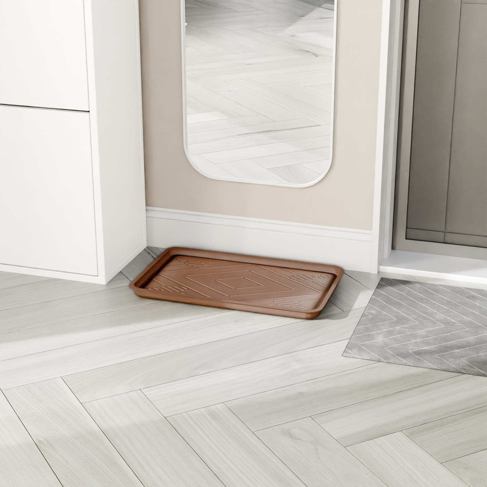 Изображение товара Лоток универсальный Лон из полипропилена 31х51 см коричневый для хранения и организации